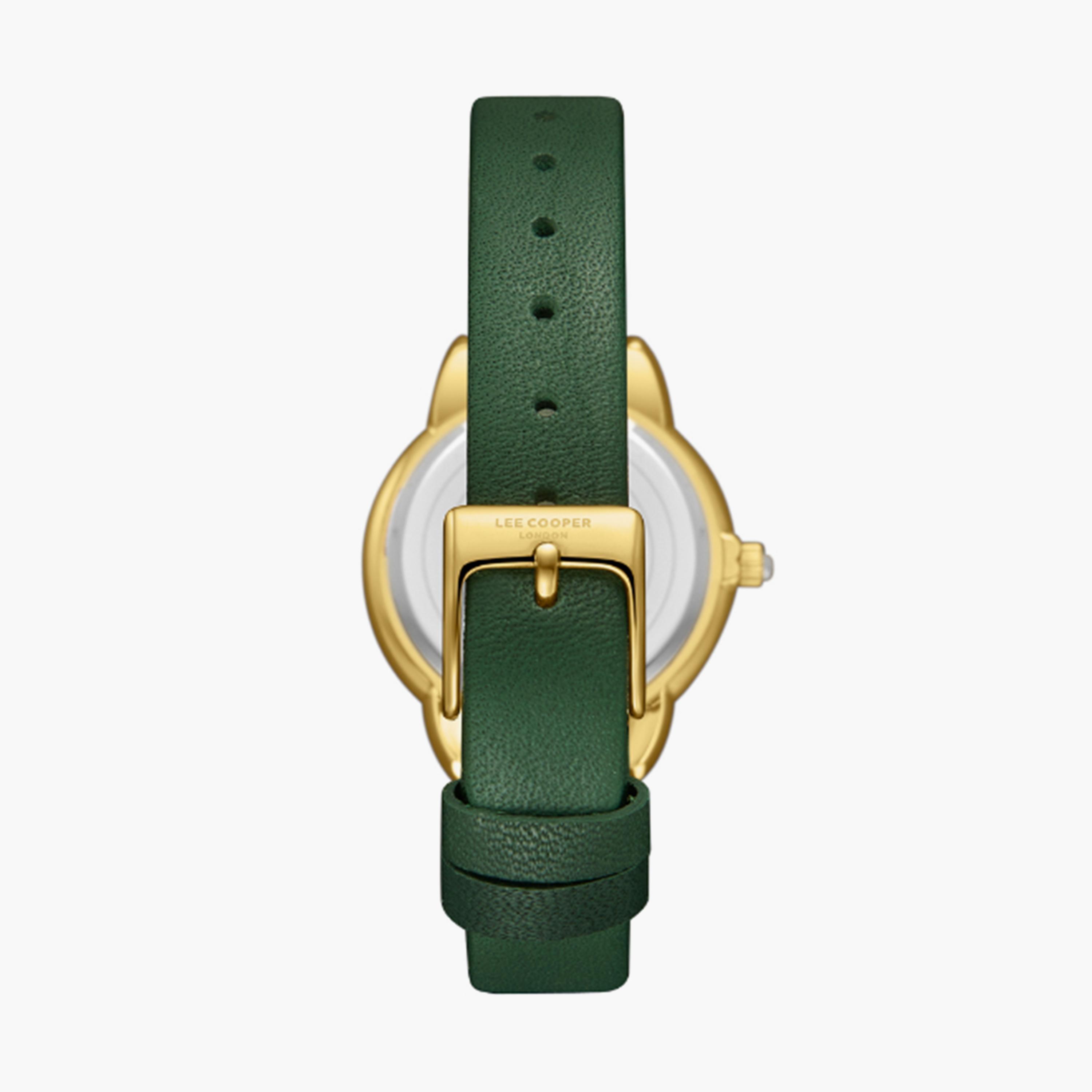 لي كوبر- ساعة  تناظرية للنساء سوار جلدي  32مم لون أخضر | LC08025.175-women-watchesandjewellery-watches-image-4