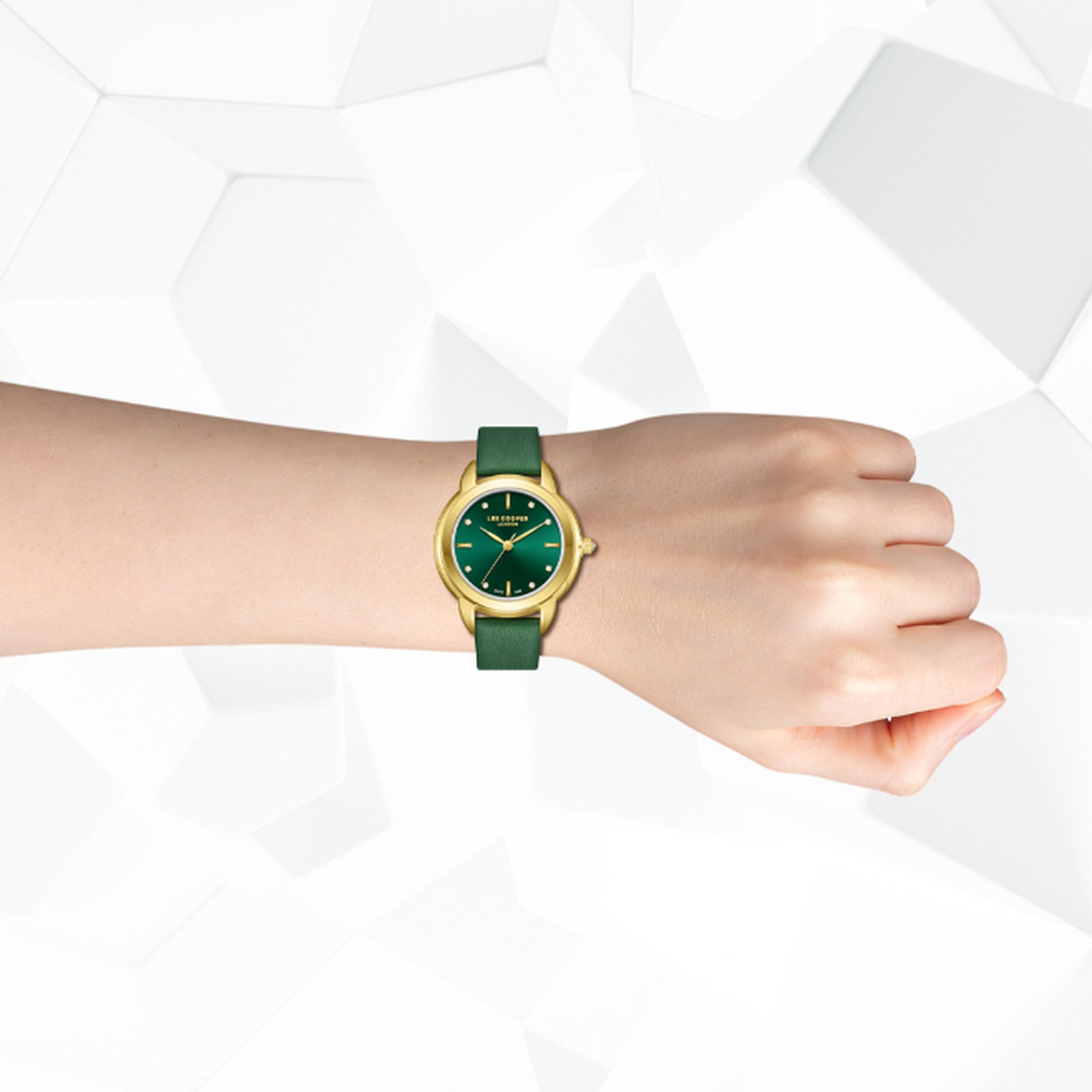 لي كوبر- ساعة  تناظرية للنساء سوار جلدي  32مم لون أخضر | LC08025.175-women-watchesandjewellery-watches-image-8