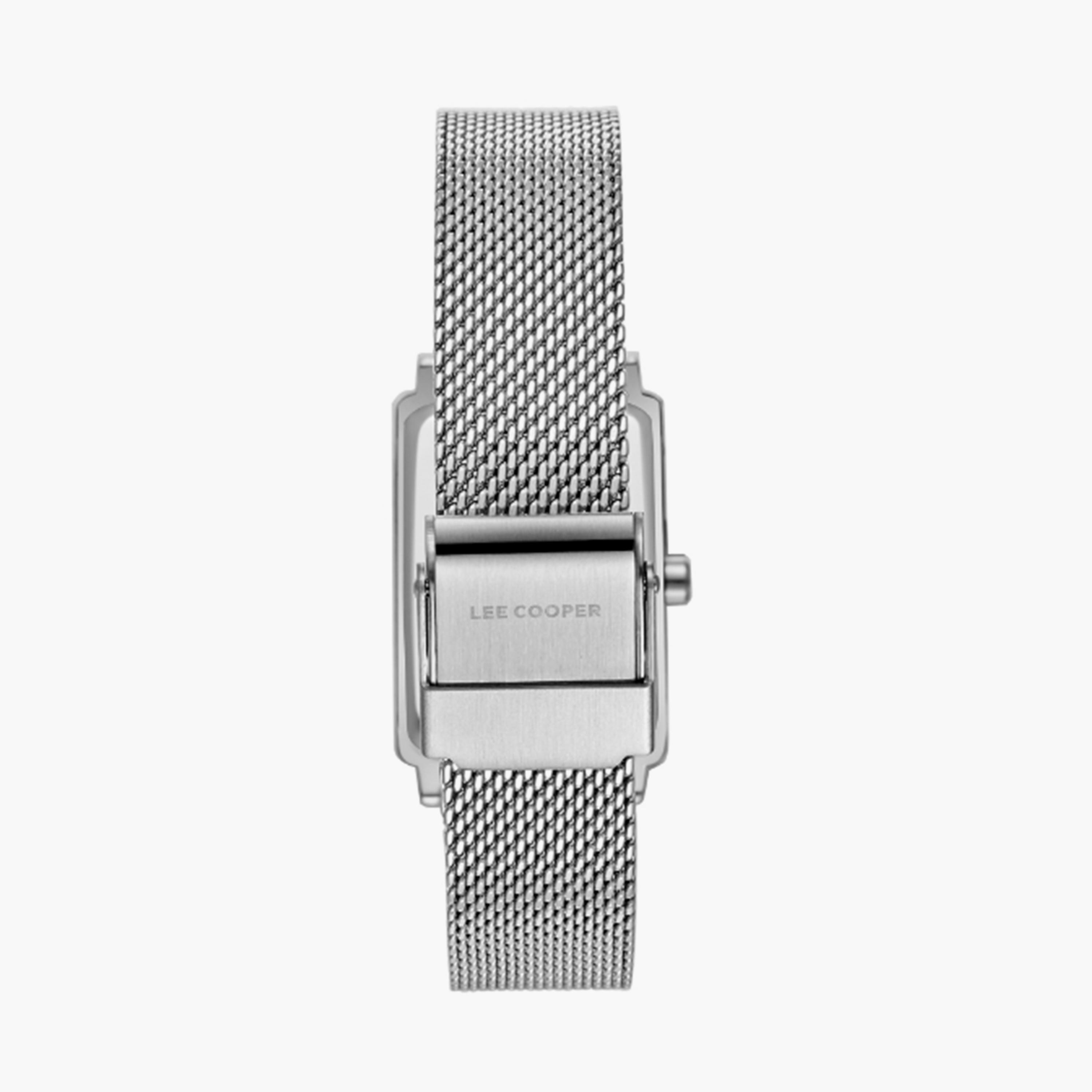 لي كوبر- ساعة  تناظرية للنساء سوار شبكي  38مم لون فضي | LC08076.390-women-watchesandjewellery-watches-image-4