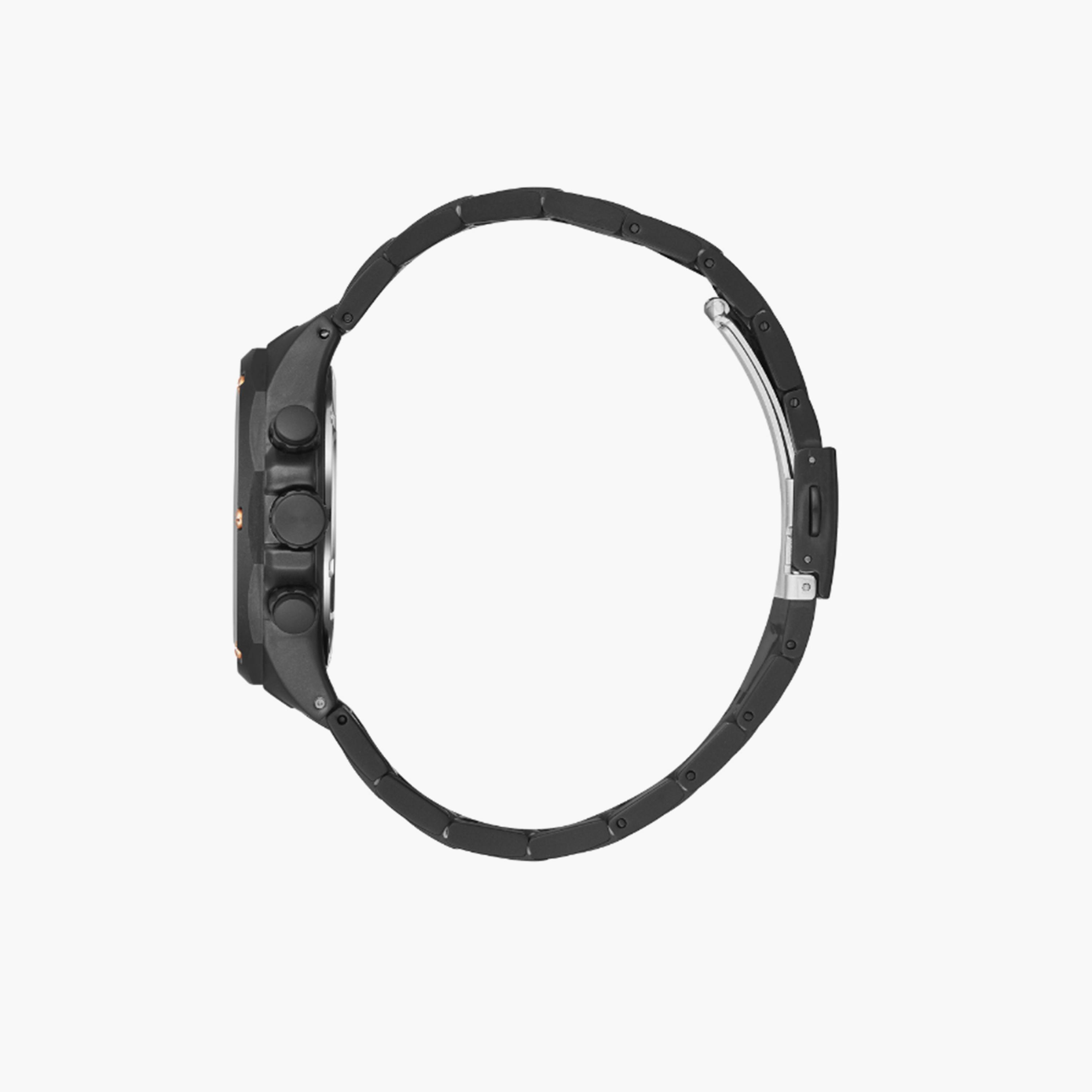 Lee Cooper Men's 42MM Black Chronograph Metal Strap Watch | LC08104.690-men-watchesandjewellery-watches-image-3