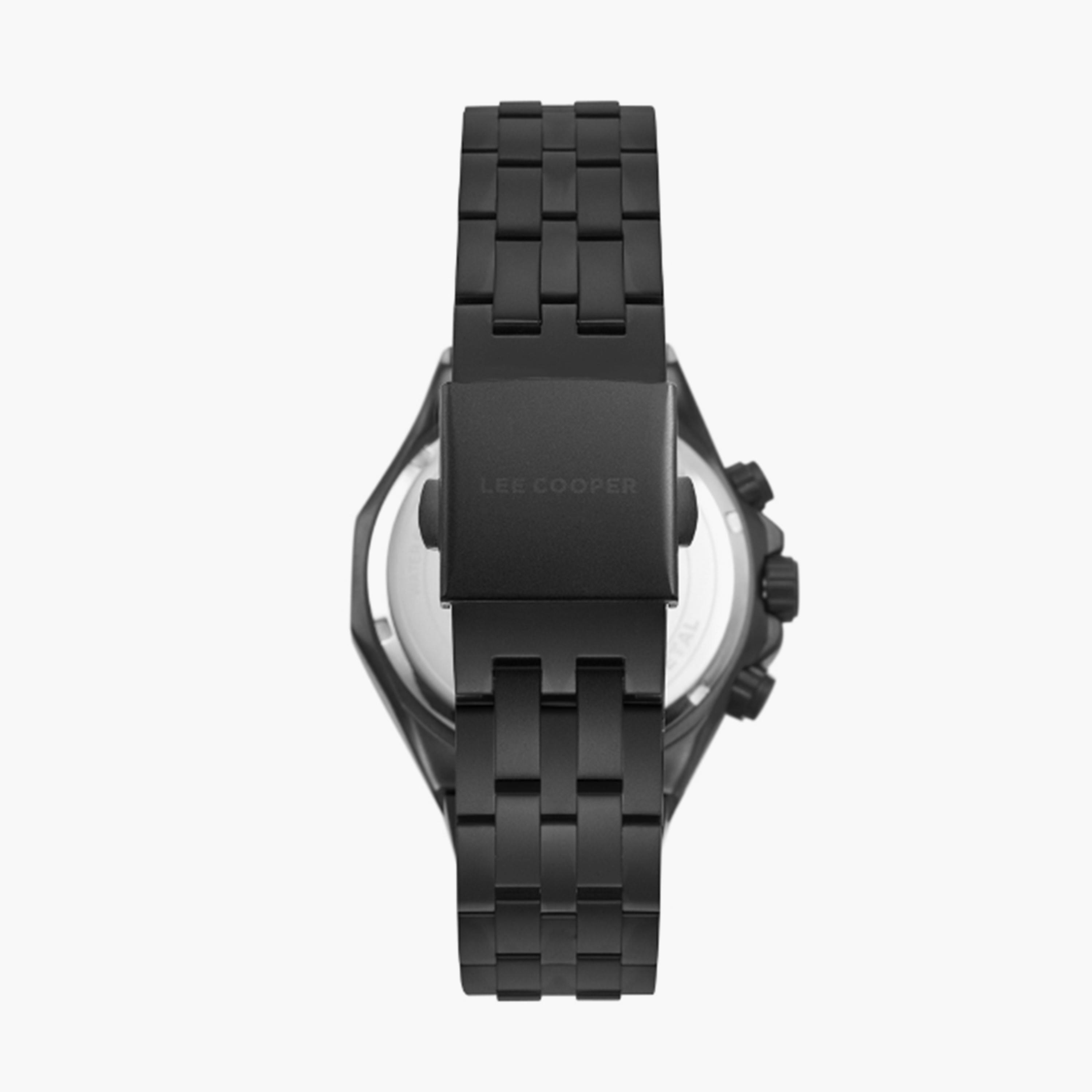 Lee Cooper Men's 42MM Black Chronograph Metal Strap Watch | LC08104.690-men-watchesandjewellery-watches-image-4
