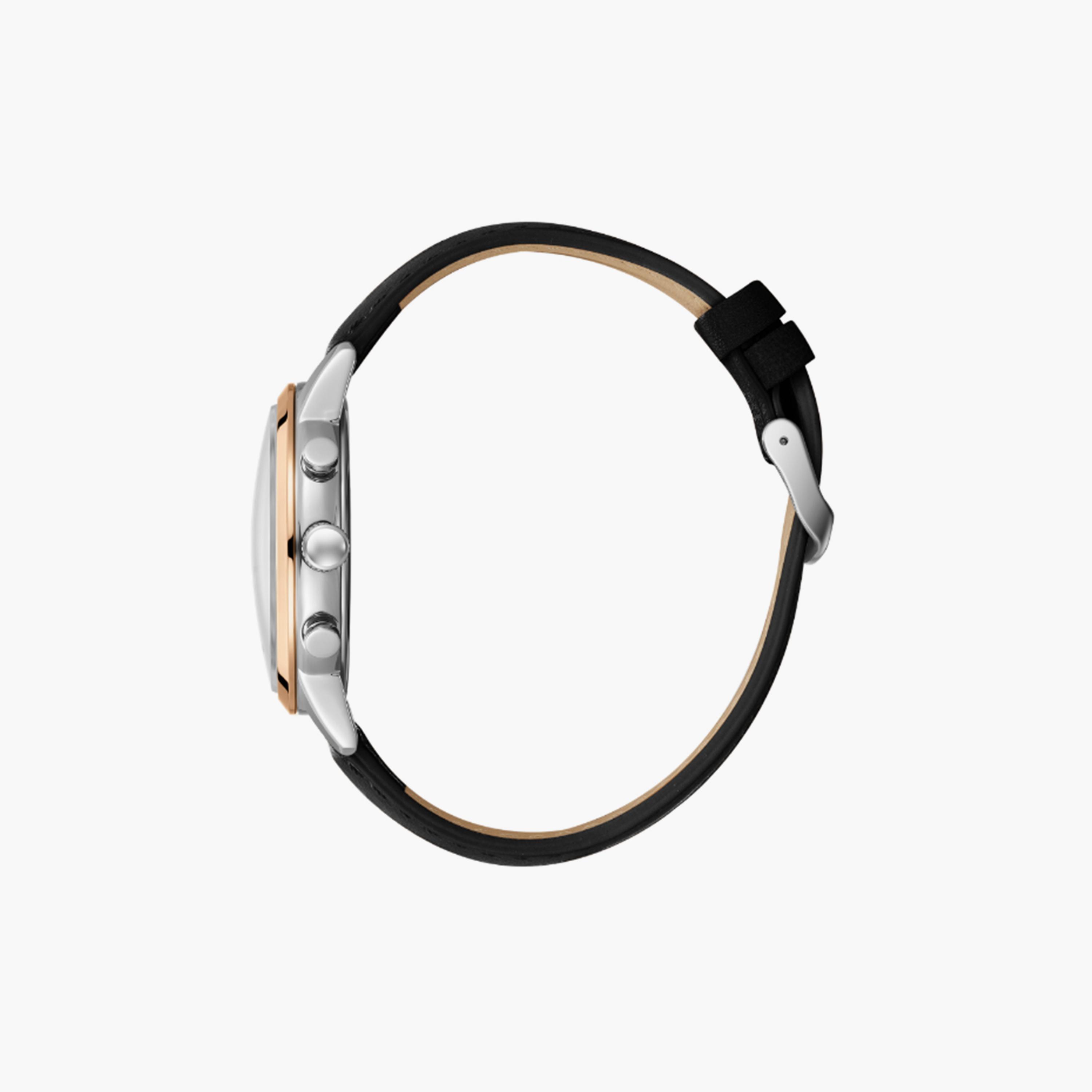 لي كوبر- ساعة  كرونوغراف للرجال سوار جلدي  44مم لون أسود | LC08085.531-men-watchesandjewellery-watches-image-3