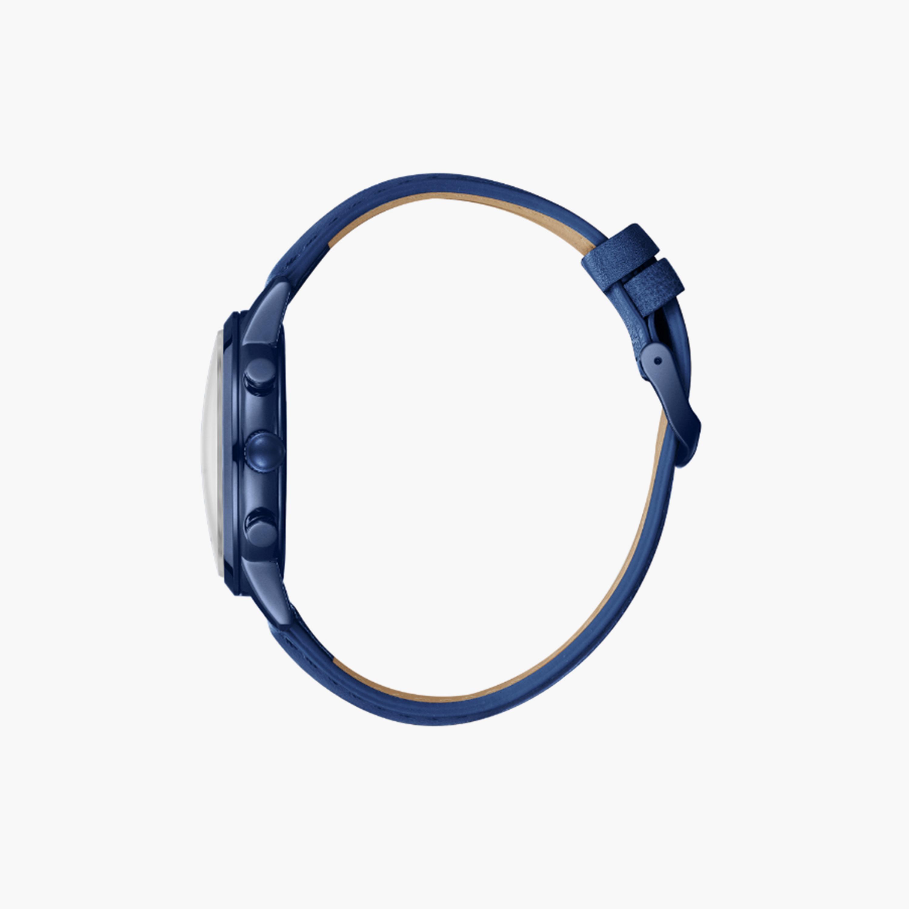 لي كوبر- ساعة  كرونوغراف للرجال سوار جلدي  44مم لون أزرق | LC08085.999-men-watchesandjewellery-watches-image-3