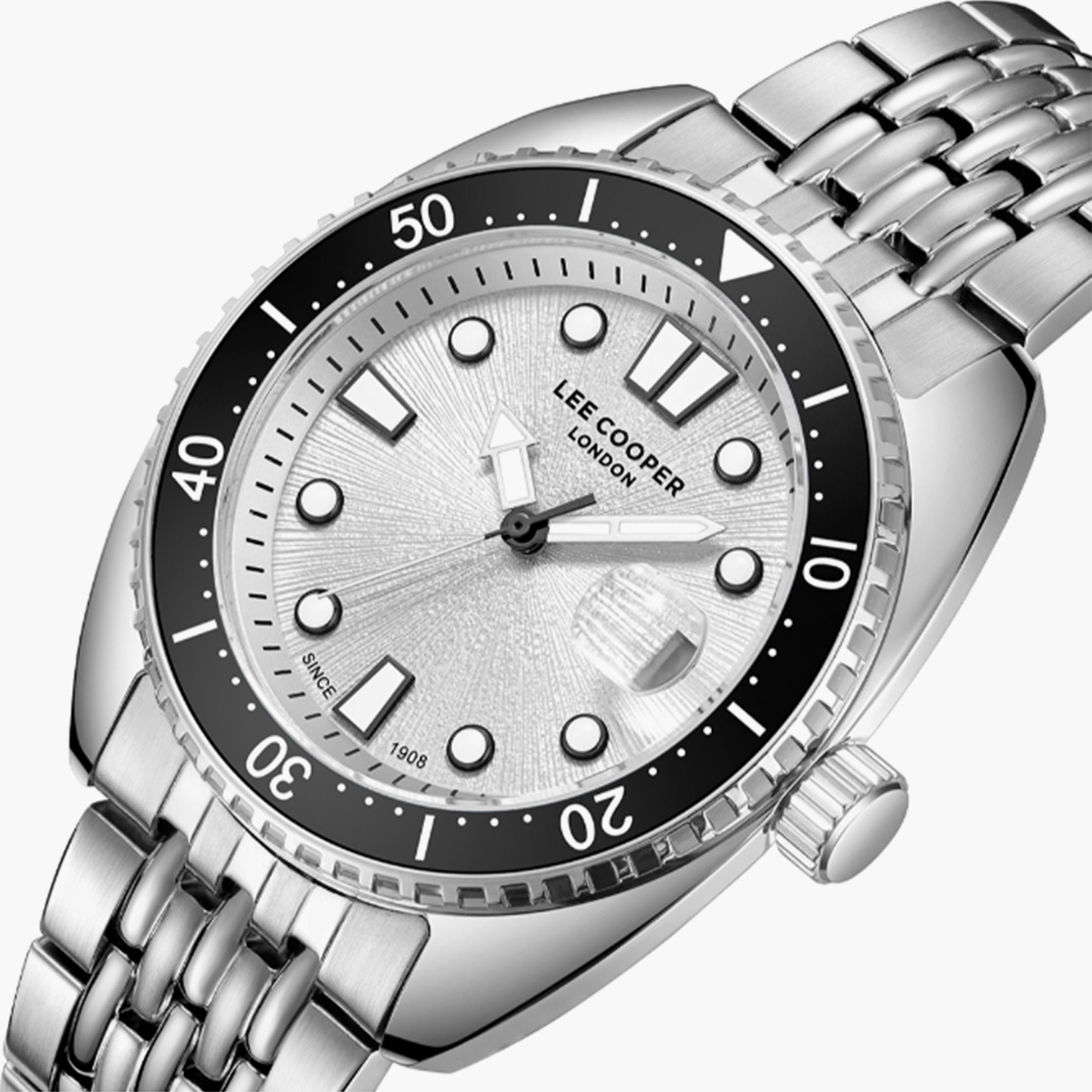 Lee Cooper Men's 42MM Silver Analog Metal Strap Watch | LC07997.050-men-watchesandjewellery-watches-image-5