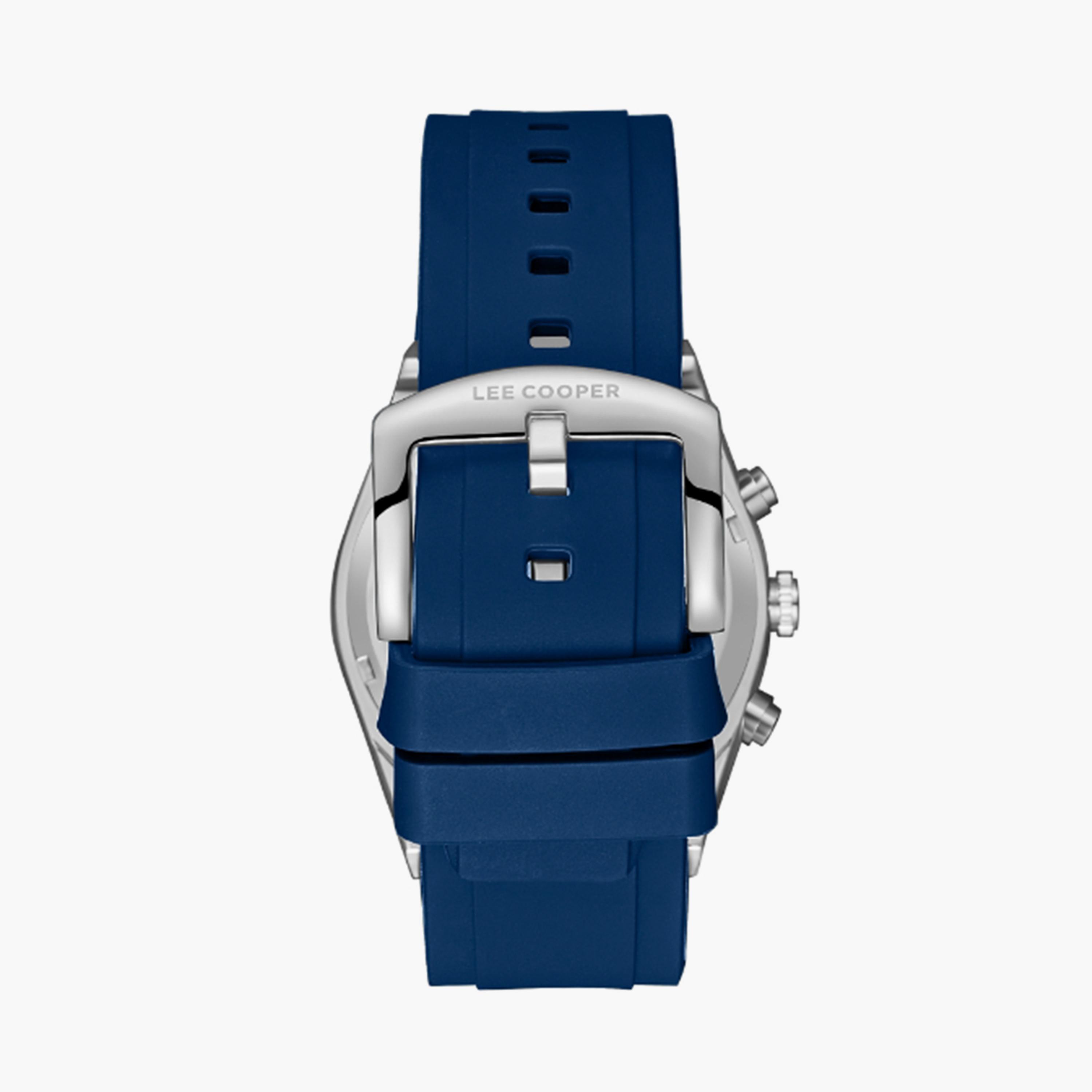 لي كوبر- ساعة  كرونوغراف للرجال سوار سيليكون  42مم لون أزرق | LC08088.399-men-watchesandjewellery-watches-image-4