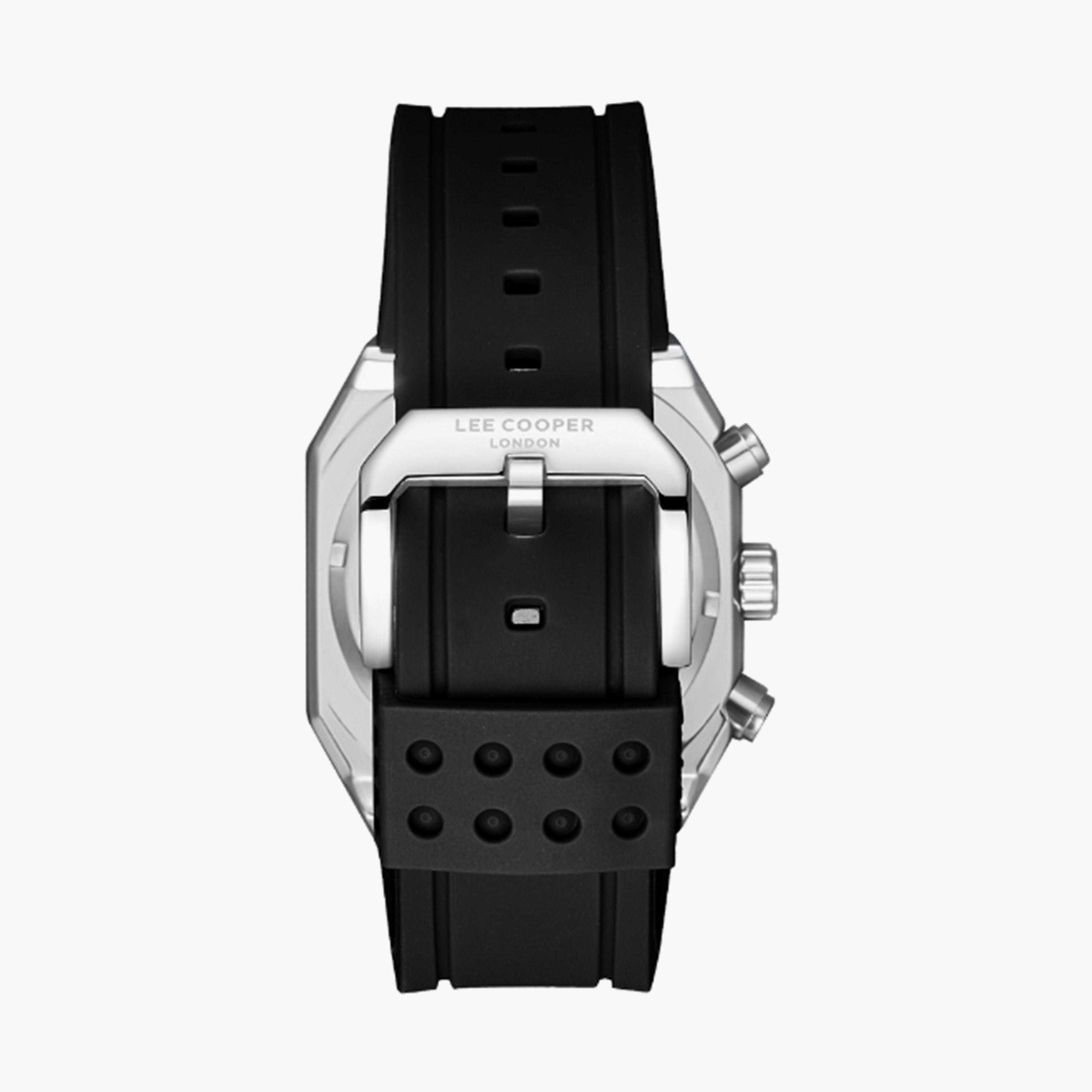 Lee Cooper Men's 48MM Black Chronograph Silicone Strap Watch | LC08022.351-men-watchesandjewellery-watches-image-4