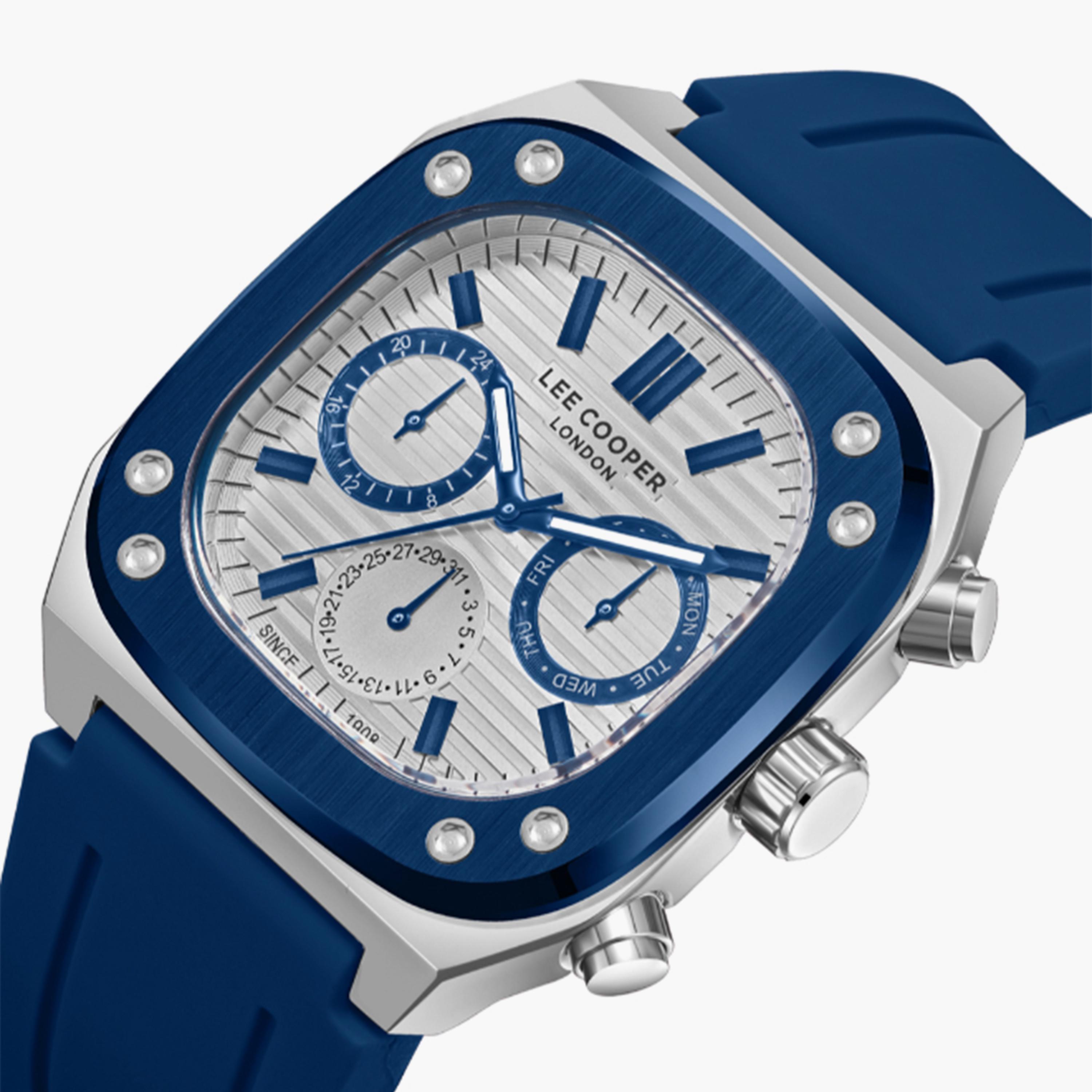 Lee Cooper Men's 48MM Blue Chronograph Silicone Strap Watch | LC08022.339-men-watchesandjewellery-watches-image-5
