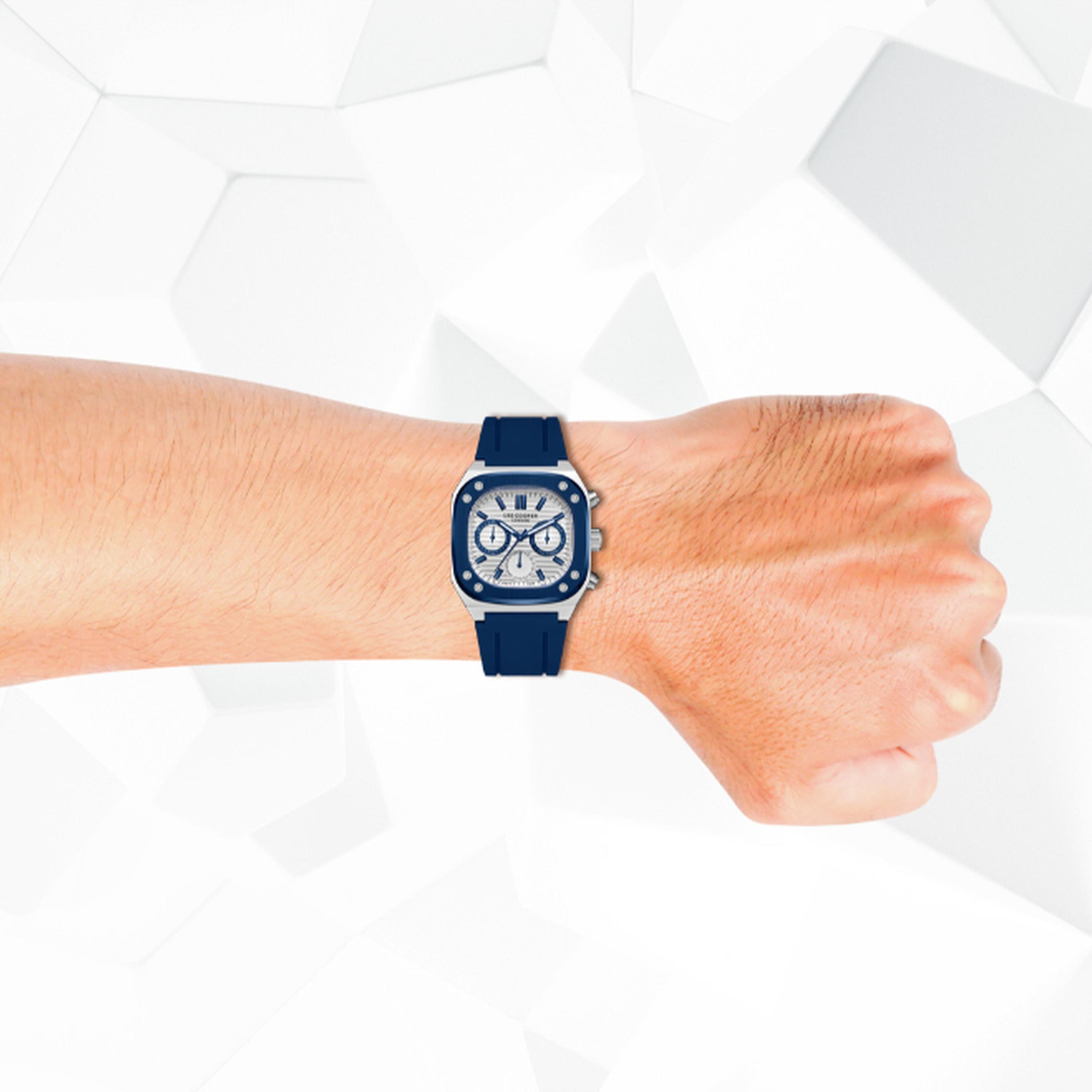 Lee Cooper Men's 48MM Blue Chronograph Silicone Strap Watch | LC08022.339-men-watchesandjewellery-watches-image-8