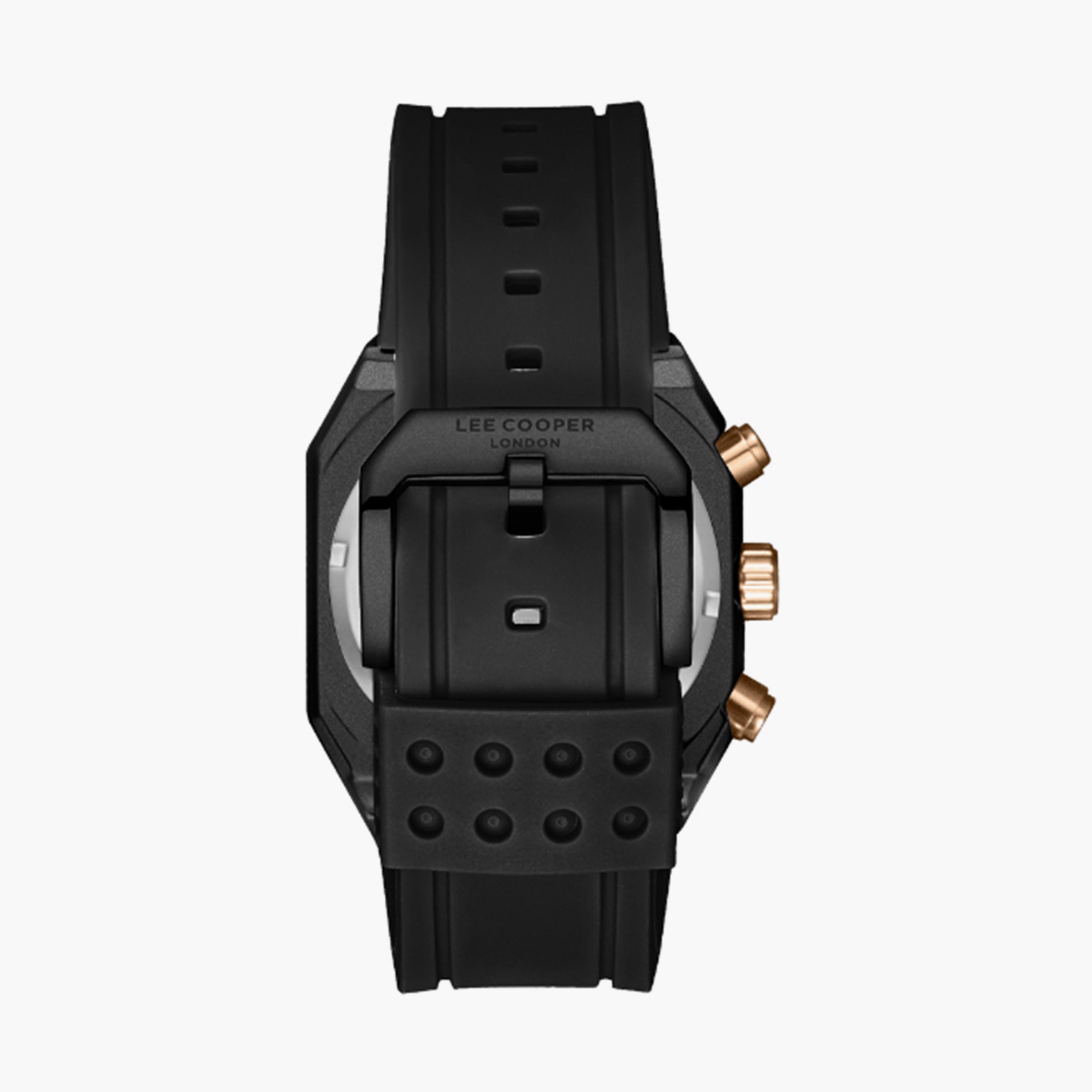 Lee Cooper Men's 48MM Black Chronograph Silicone Strap Watch | LC08022.651-men-watchesandjewellery-watches-image-4
