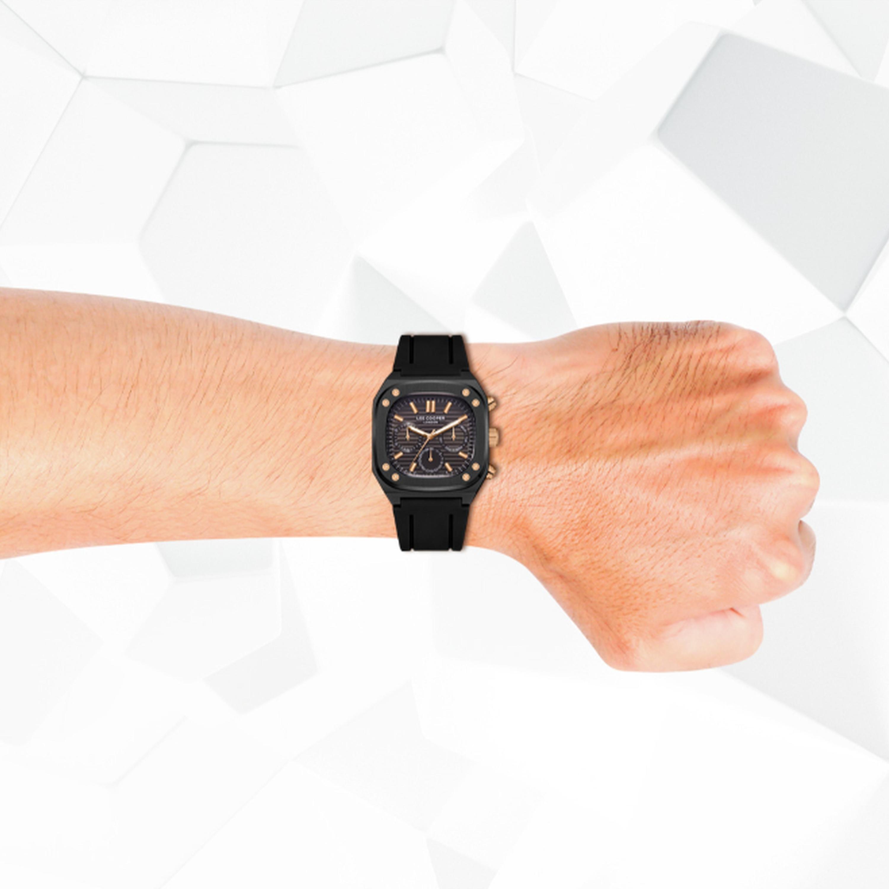 Lee Cooper Men's 48MM Black Chronograph Silicone Strap Watch | LC08022.651-men-watchesandjewellery-watches-image-8