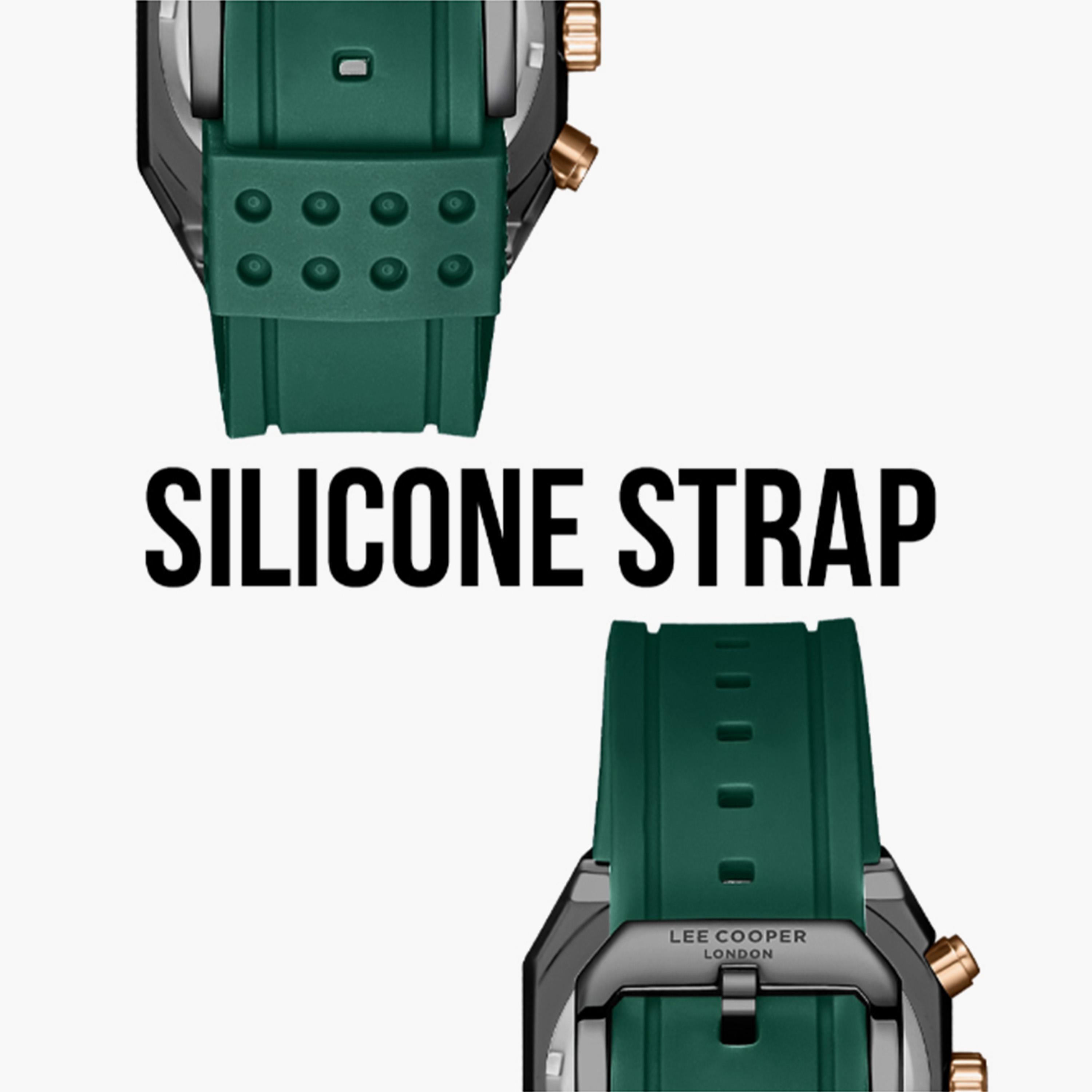 Lee Cooper Men's 48MM Green Chronograph Silicone Strap Watch | LC08022.077-men-watchesandjewellery-watches-image-6
