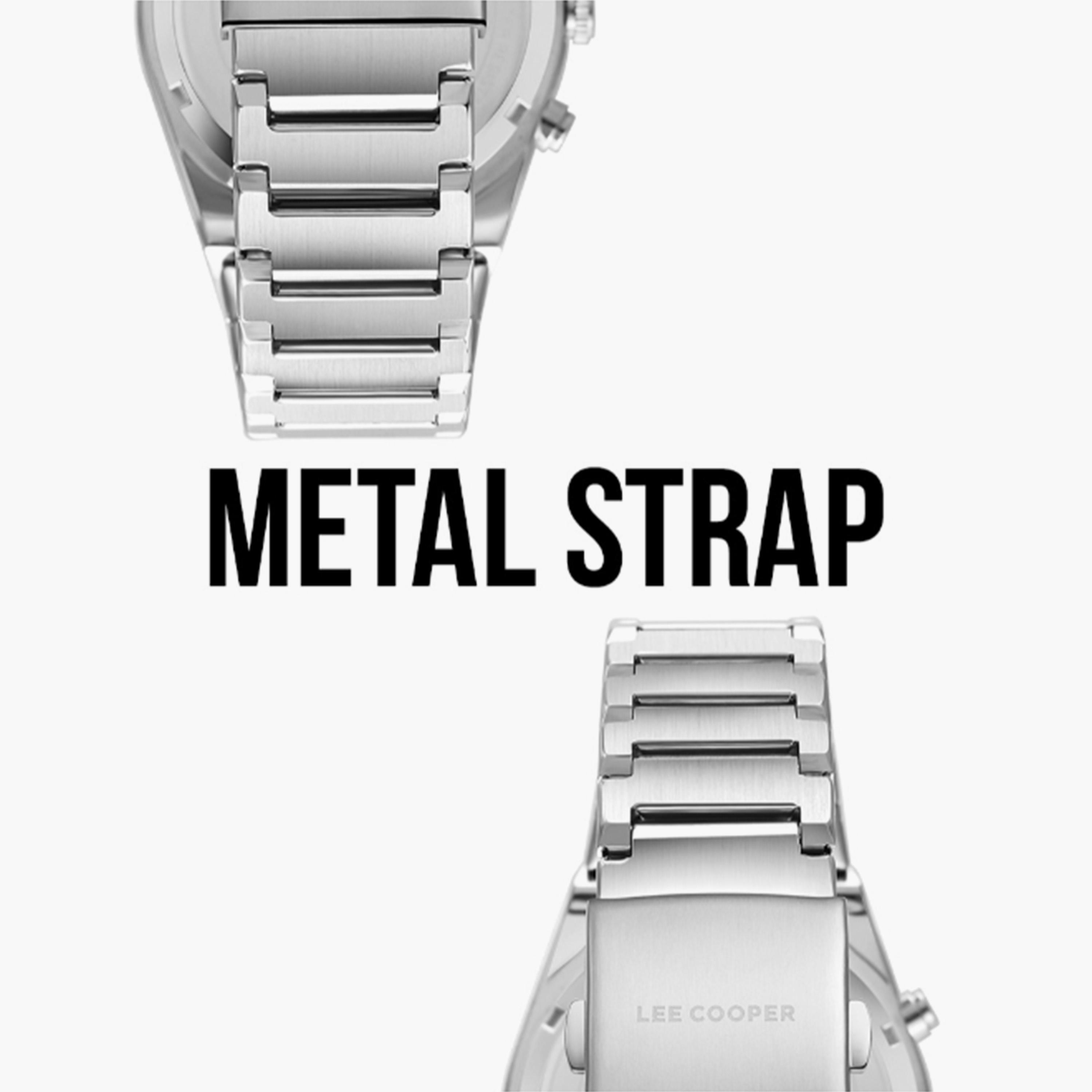 Lee Cooper Men's 42MM Silver Chronograph Metal Strap Watch | LC08100.330-men-watchesandjewellery-watches-image-6