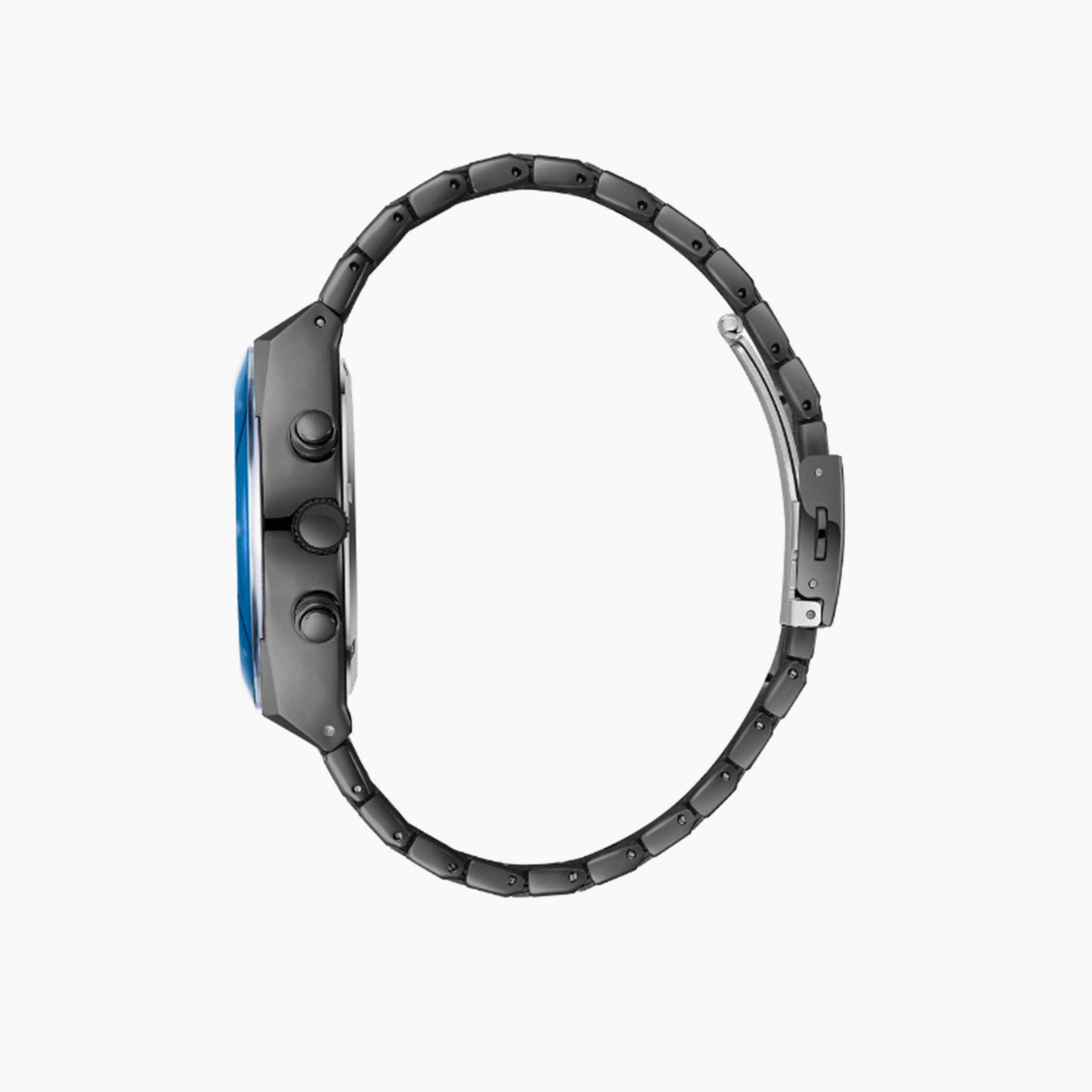 لي كوبر- ساعة  كرونوغراف للرجال سوار معدني  42مم لون أسود | LC08100.090-men-watchesandjewellery-watches-image-3