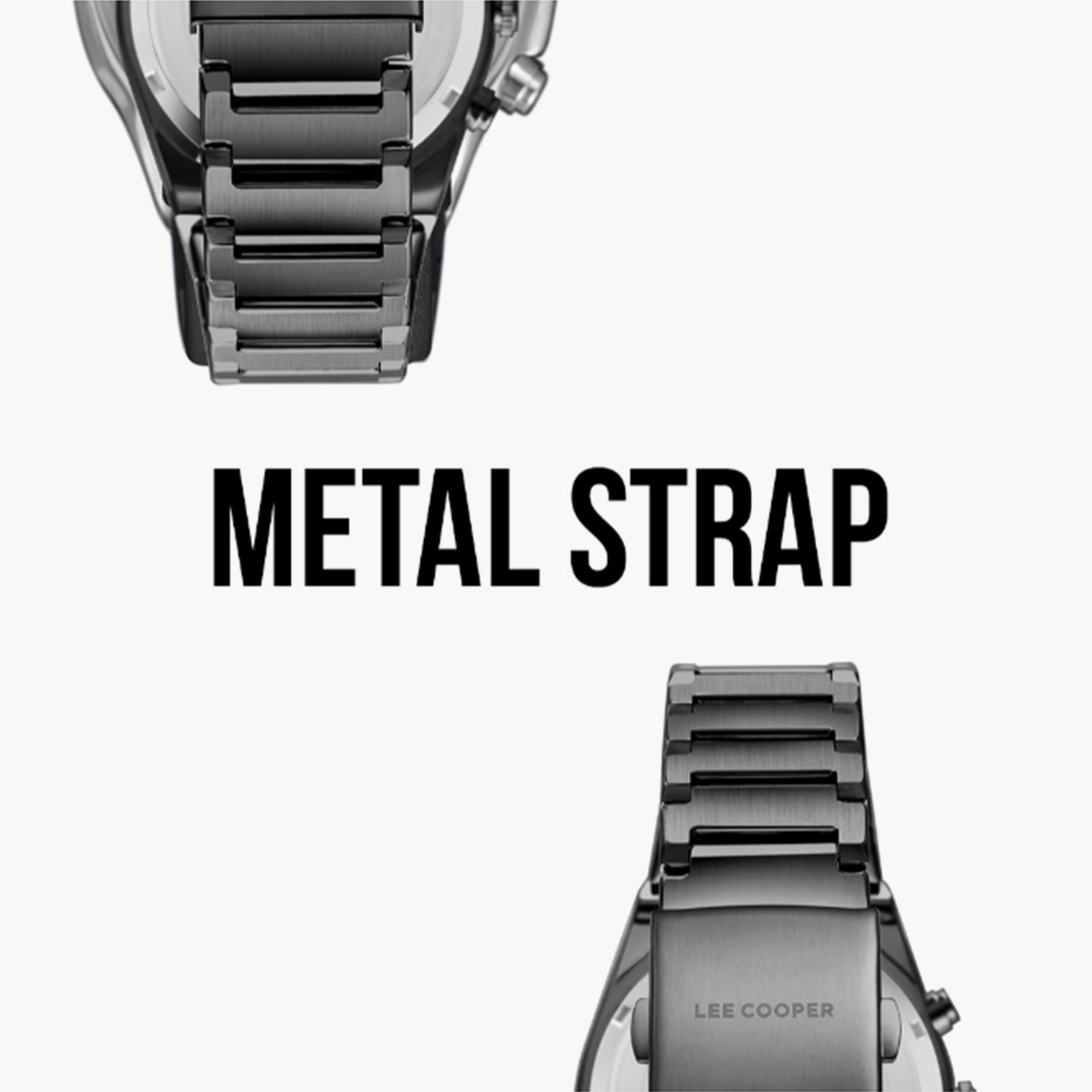 لي كوبر- ساعة  كرونوغراف للرجال سوار معدني  42مم لون أسود | LC08100.090-men-watchesandjewellery-watches-image-6