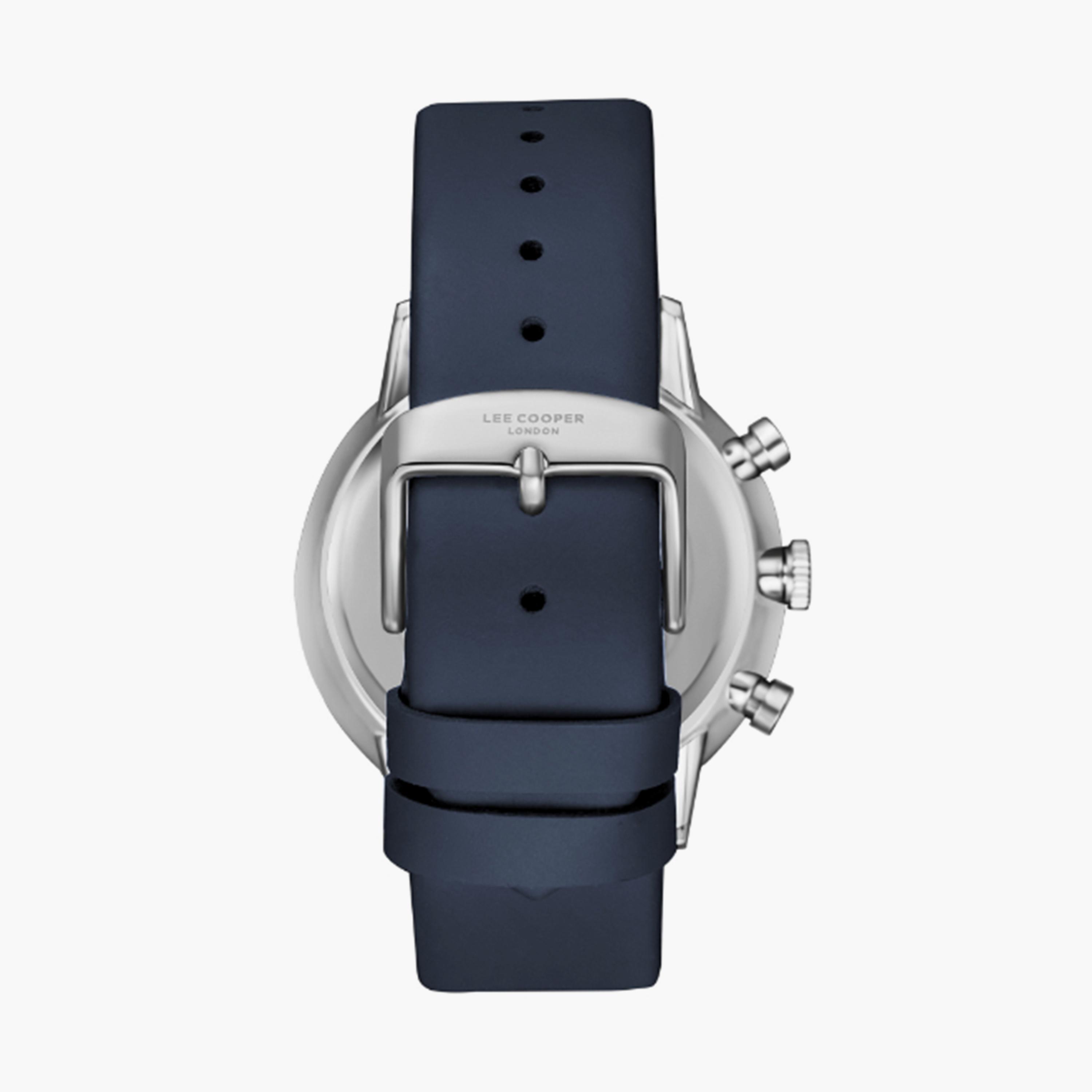 لي كوبر- ساعة  كرونوغراف للرجال سوار جلدي  45مم لون أزرق | LC08043.399-men-watchesandjewellery-watches-image-4