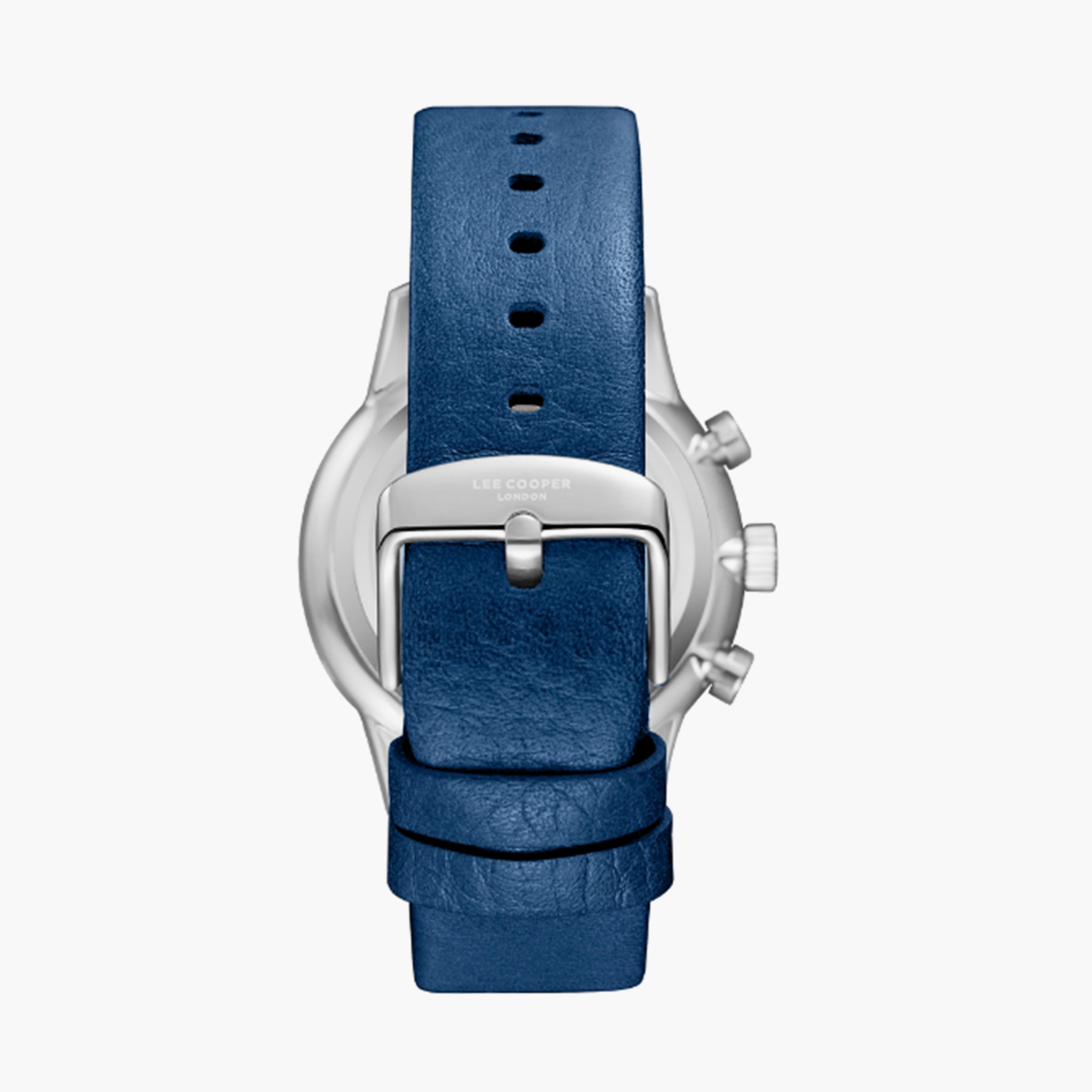 Lee Cooper Men's 44MM Blue Chronograph Leather Strap Watch | LC08001.599-men-watchesandjewellery-watches-image-4