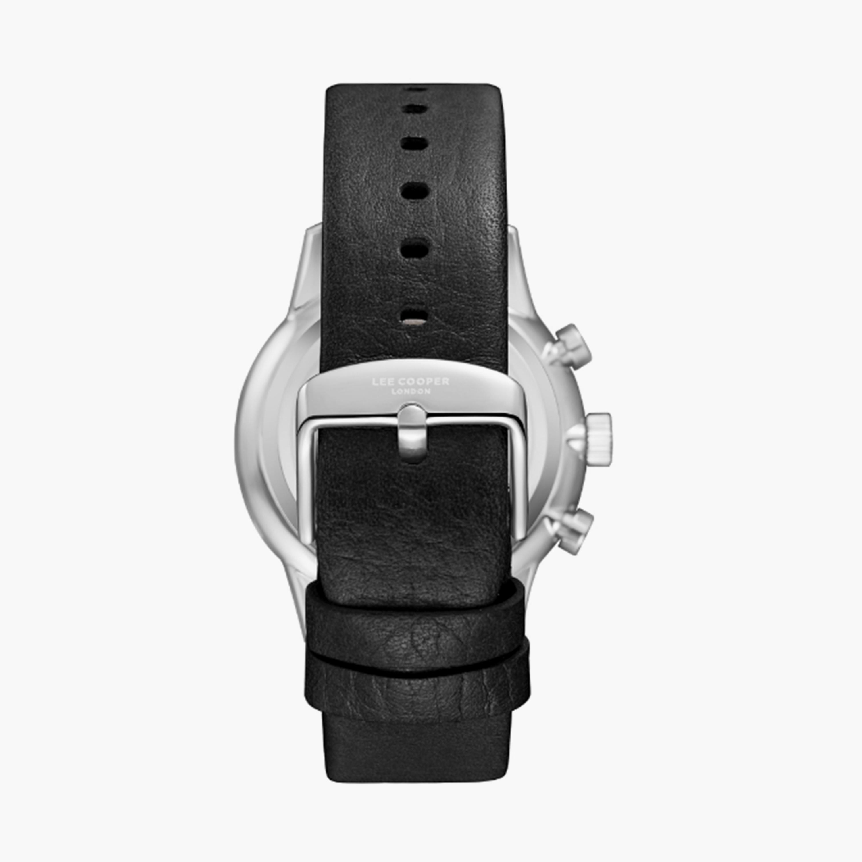 لي كوبر- ساعة  كرونوغراف للرجال سوار جلدي  44مم لون أسود | LC08001.351-men-watchesandjewellery-watches-image-4