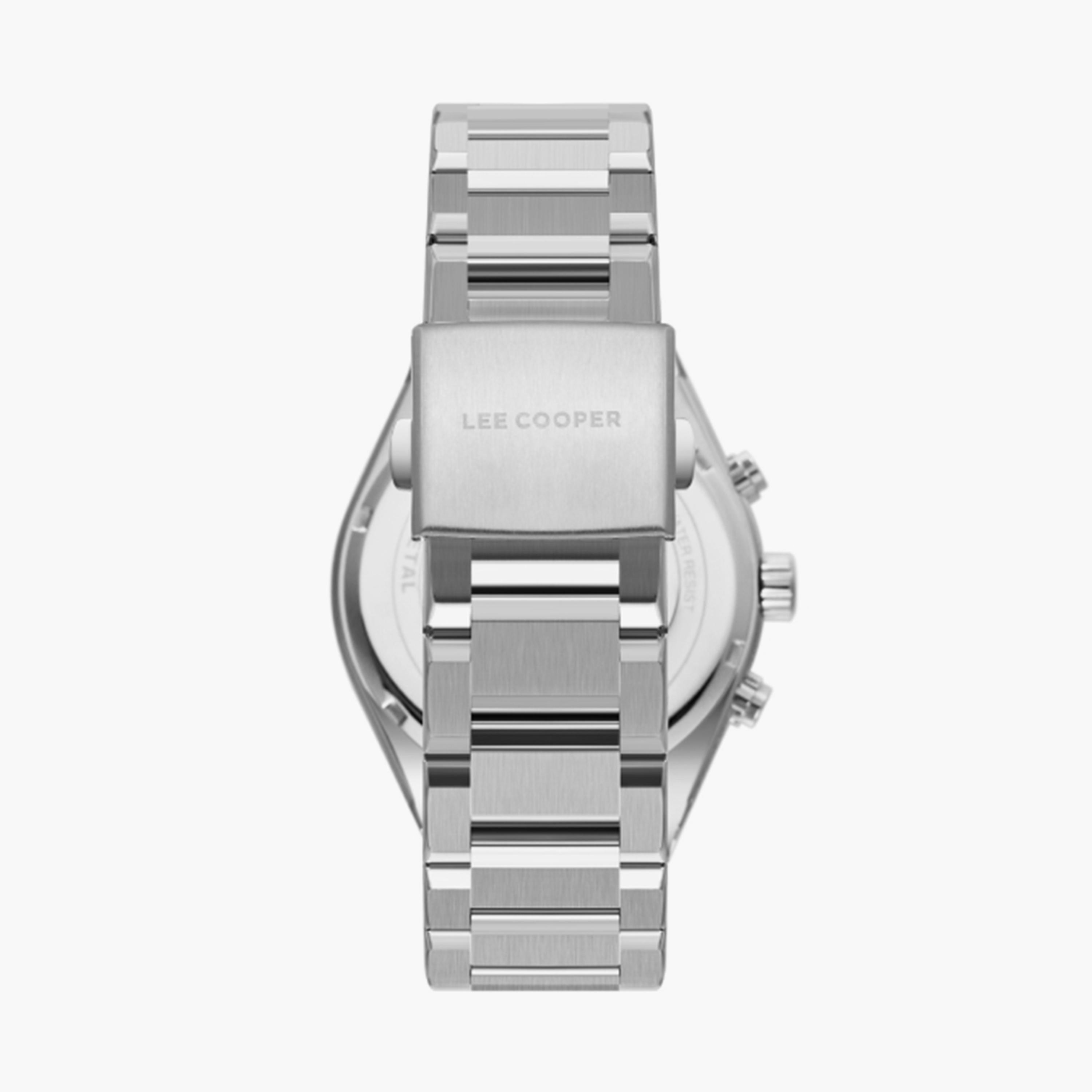 لي كوبر- ساعة  كرونوغراف للرجال سوار معدني  41مم لون فضي | LC08084.550-men-watchesandjewellery-watches-image-2