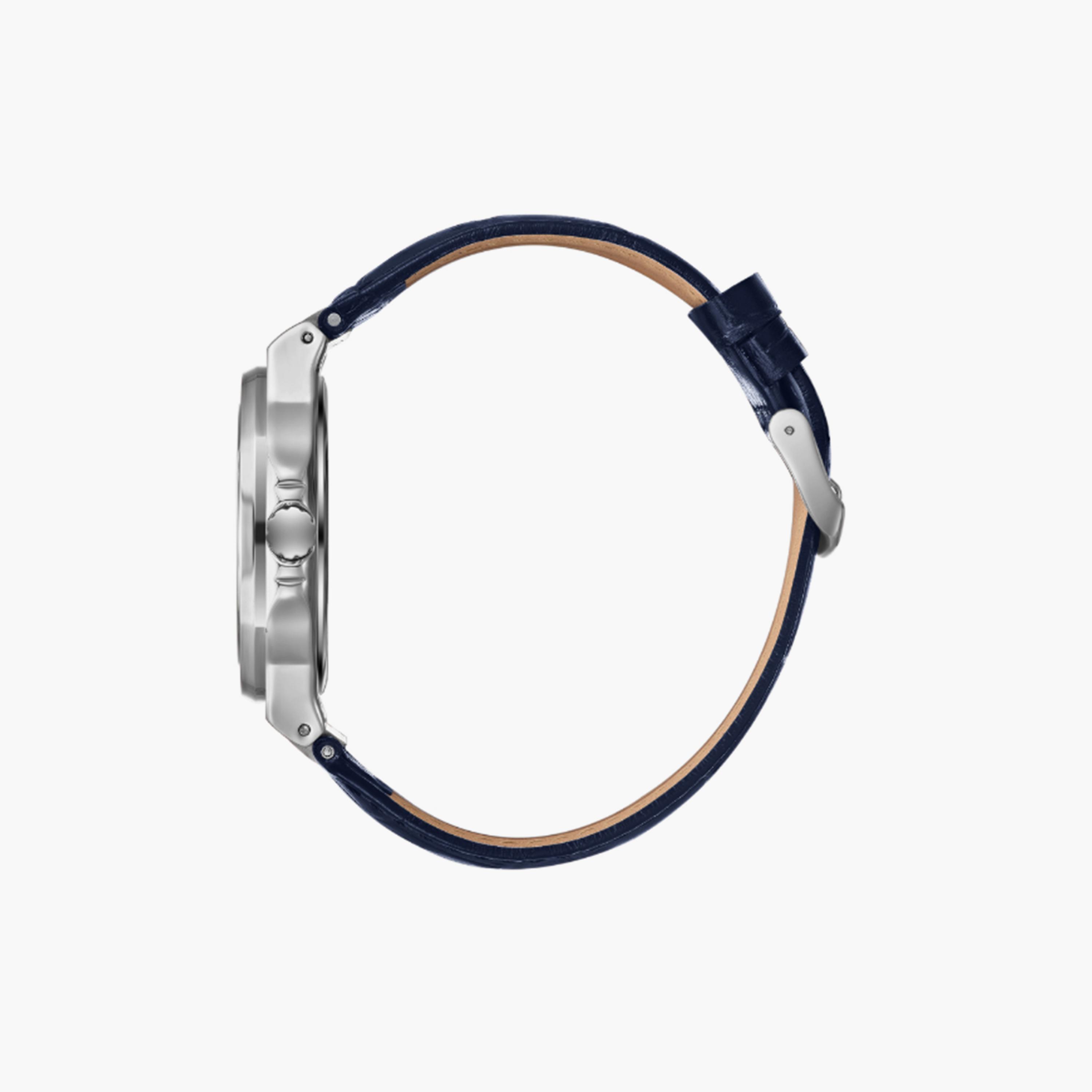 لي كوبر- ساعة  تناظرية للرجال سوار جلدي  42مم لون أزرق | LC08108.399-men-watchesandjewellery-watches-image-3