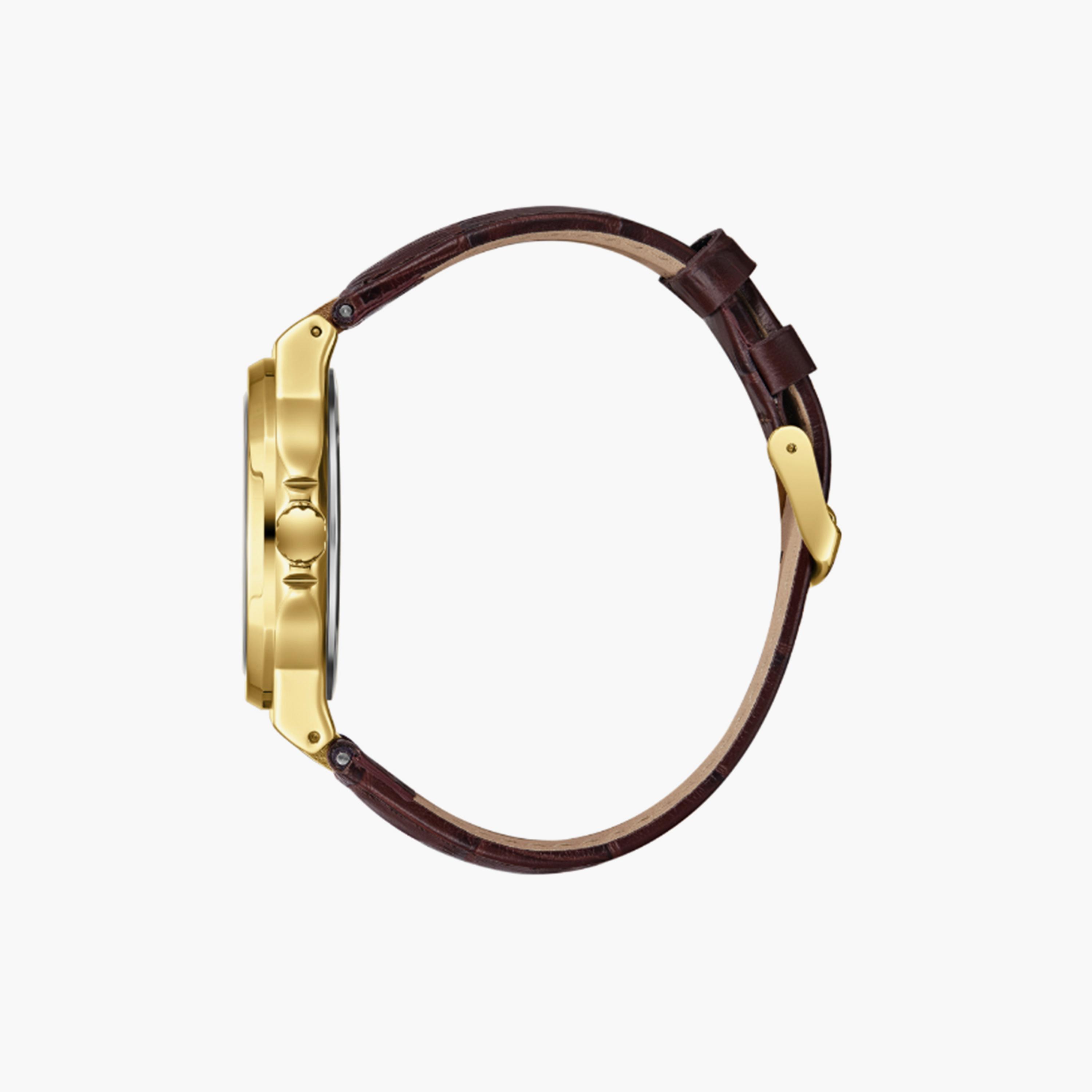 Lee Cooper Men's 42MM Brown Analog Leather Strap Watch | LC08108.134-men-watchesandjewellery-watches-image-3