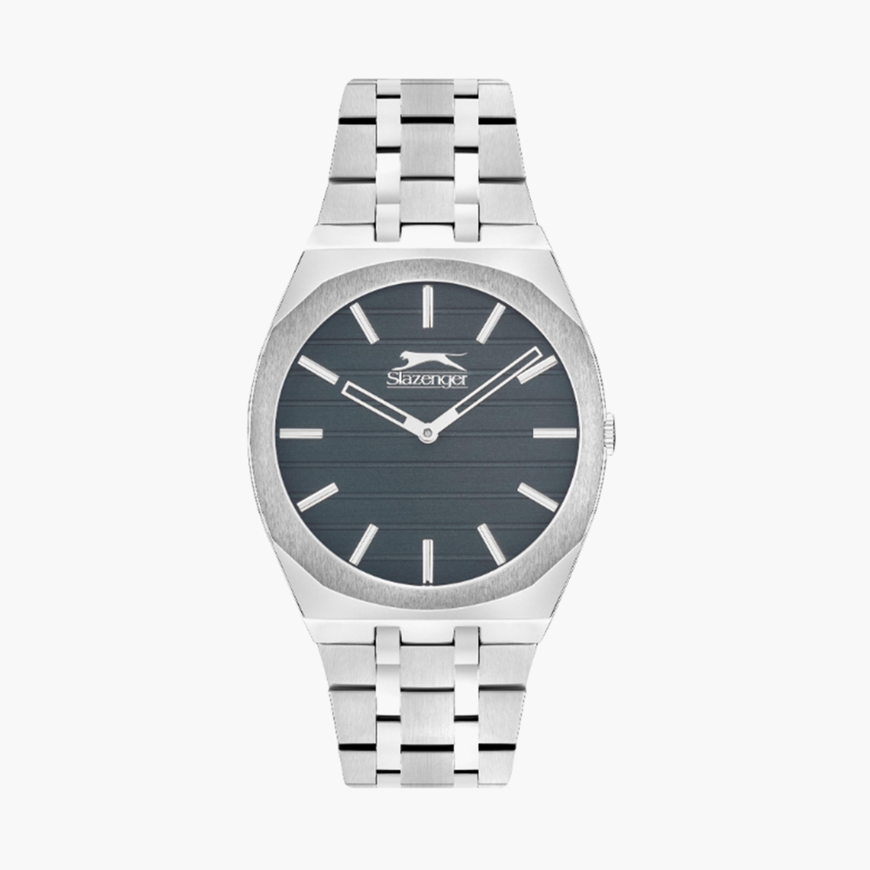 Slazenger Men's 46MM Silver Analog Metal Strap Watch | SL.9.2310.1.08-men-watchesandjewellery-watches-image-1