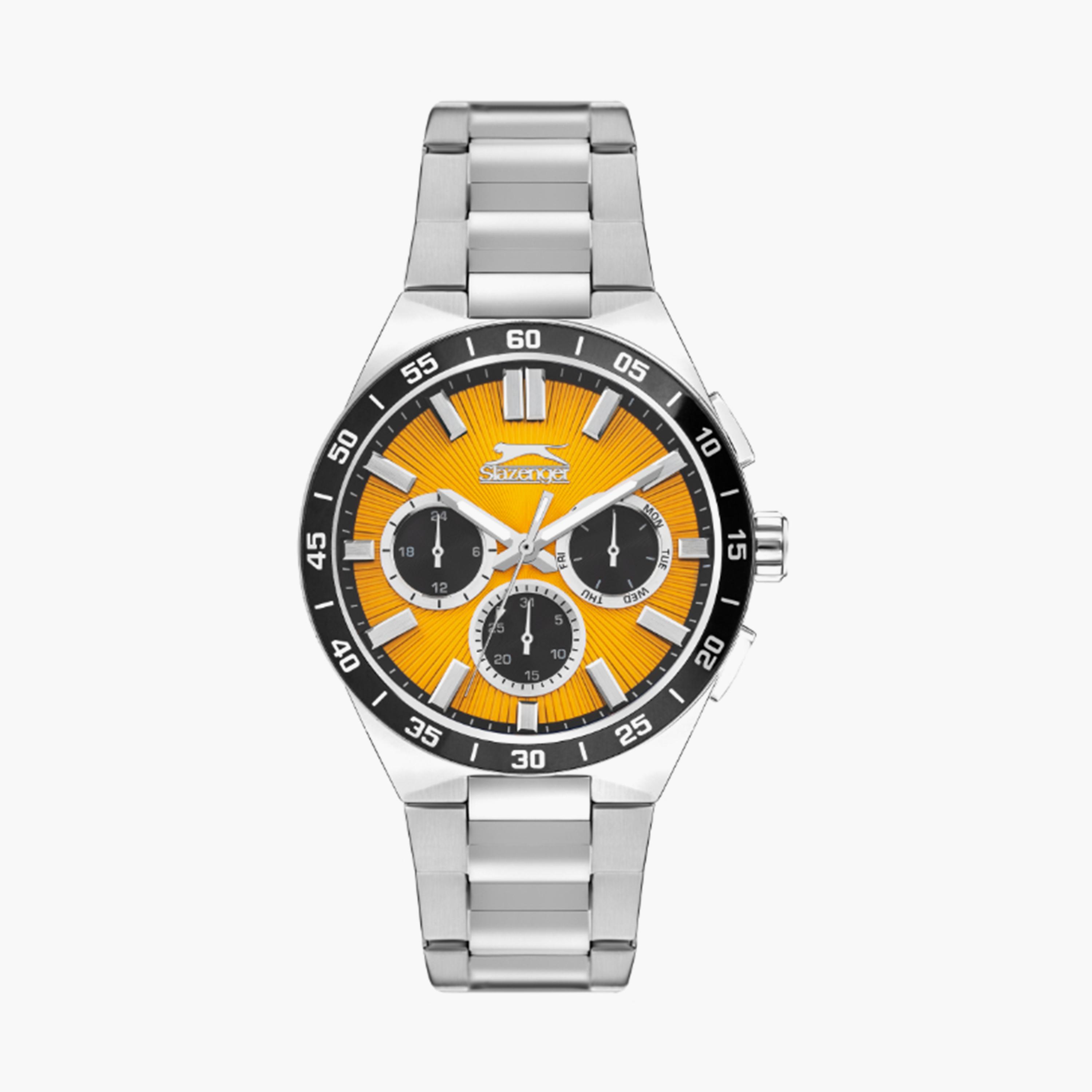 Slazenger Men's 45MM Silver Chronograph Metal Strap Watch | SL.9.2285.2.02-men-watchesandjewellery-watches-image-1