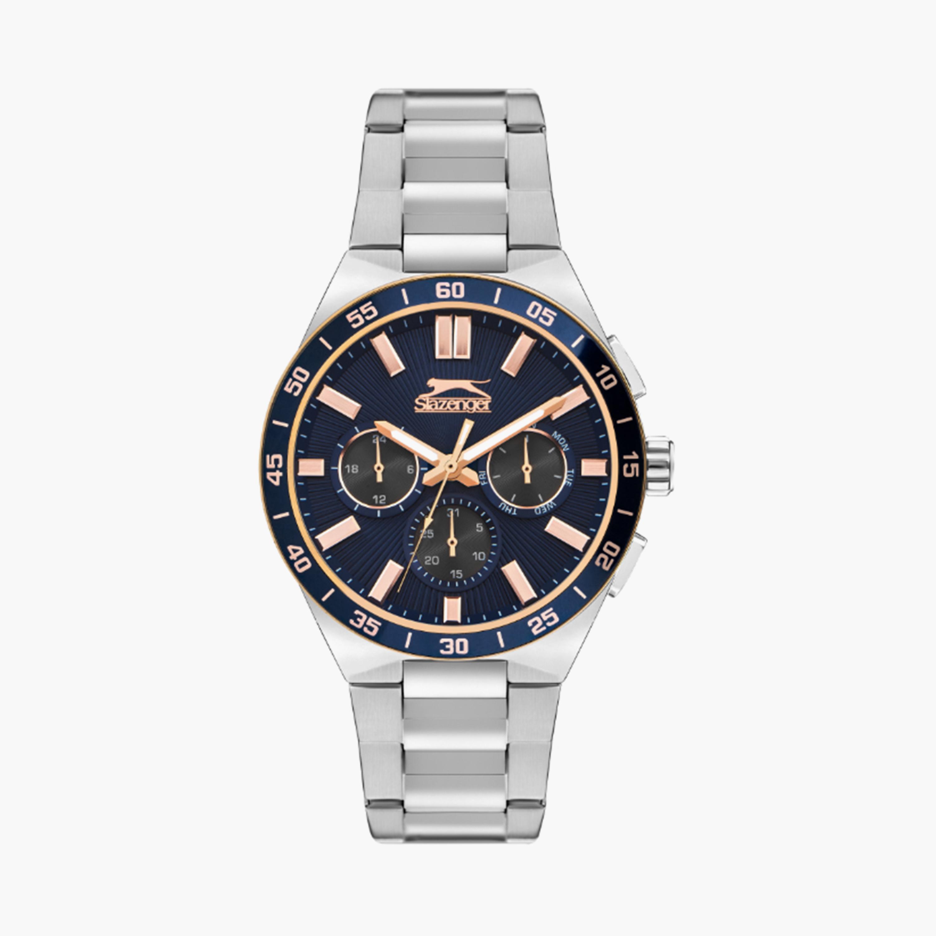 Slazenger Men's 45MM Silver Chronograph Metal Strap Watch | SL.9.2285.2.03-men-watchesandjewellery-watches-image-1