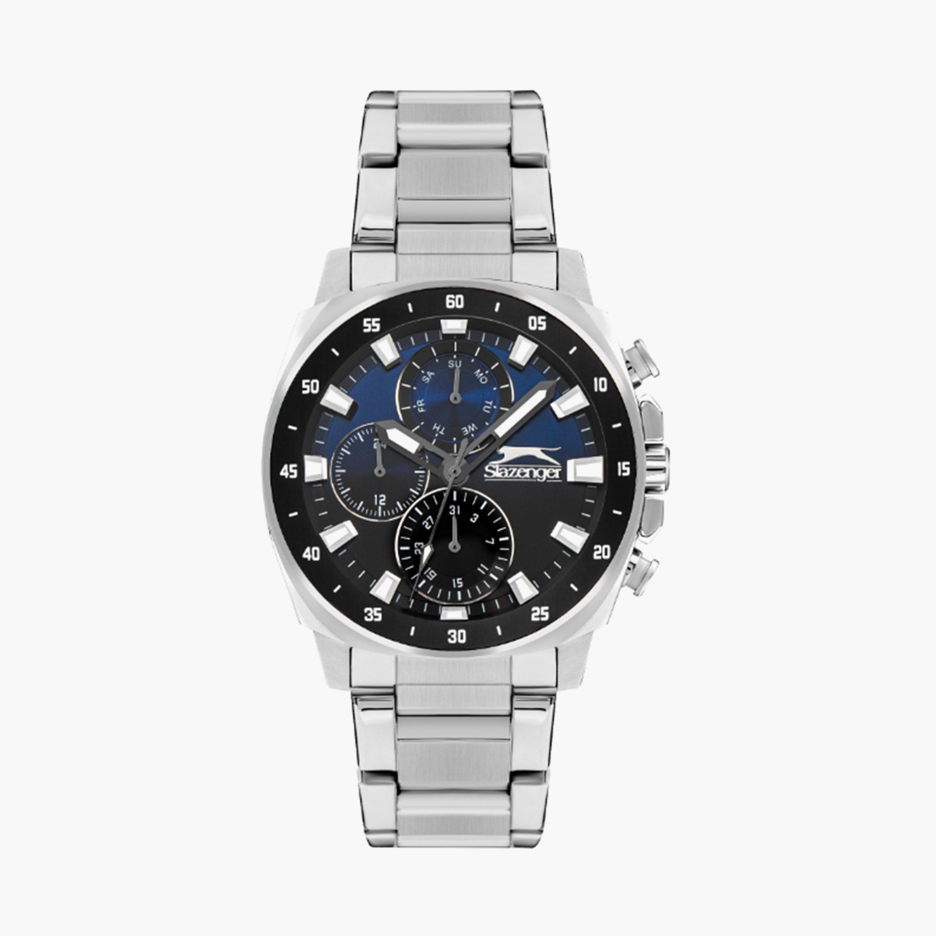 سلازنغر- ساعة  كرونوغراف للرجال سوار معدني  44مم لون فضي | SL.9.2292.2.01-men-watchesandjewellery-watches-image-1
