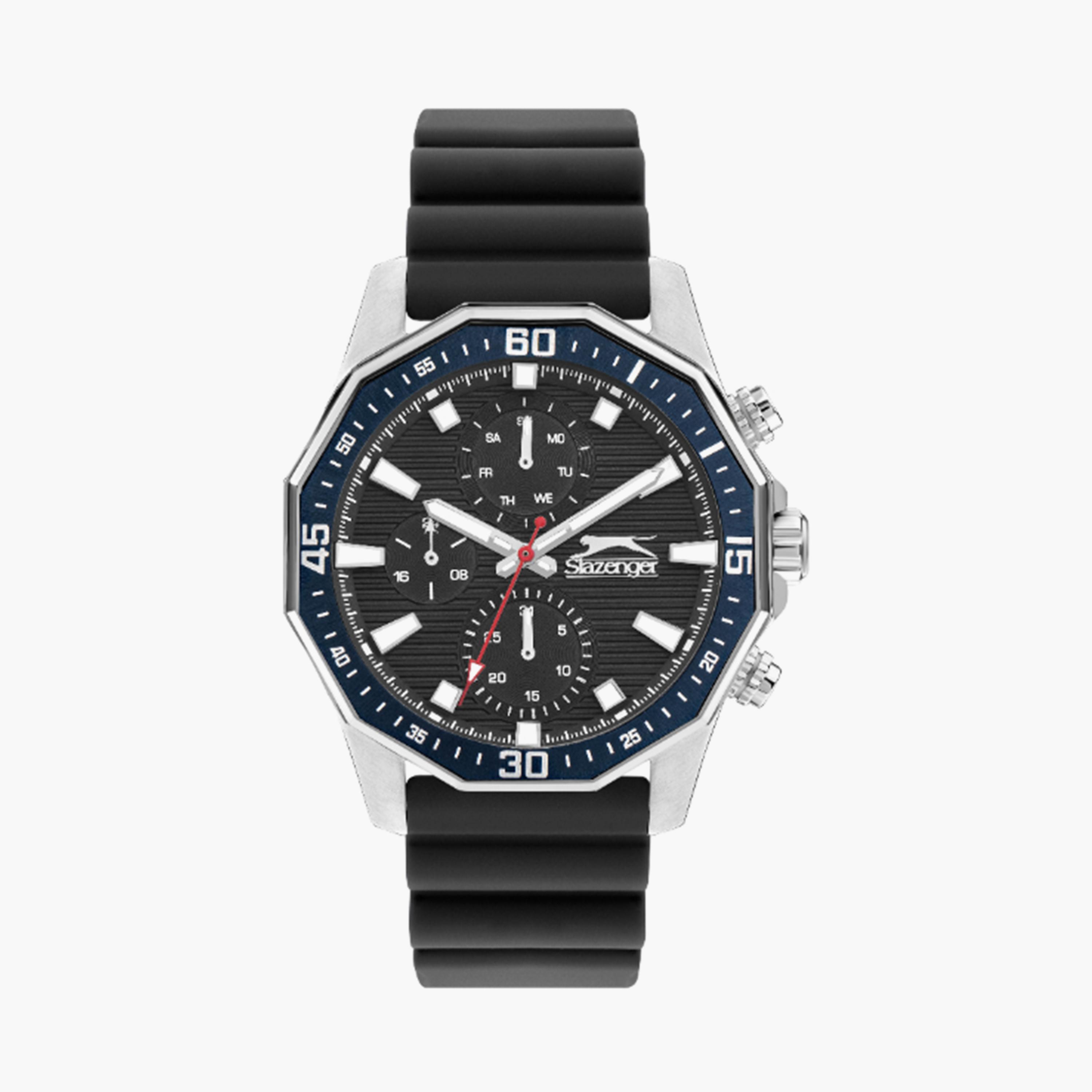 سلازنغر- ساعة  كرونوغراف للرجال سوار سيليكون  44مم لون أسود | SL.9.2298.2.01-men-watchesandjewellery-watches-image-1