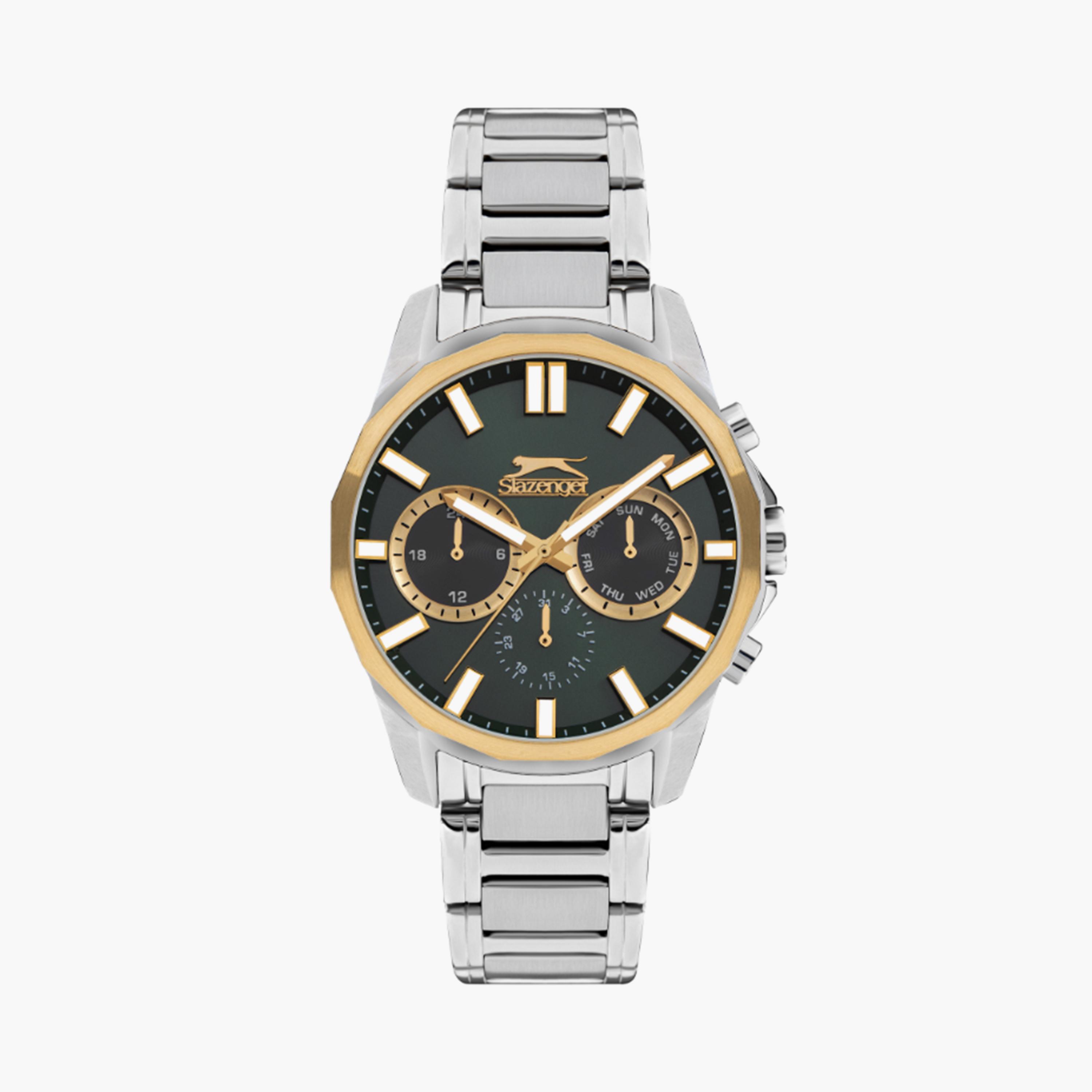 Slazenger Men's 44MM Silver Chronograph Metal Strap Watch | SL.9.2300.2.06-men-watchesandjewellery-watches-image-1