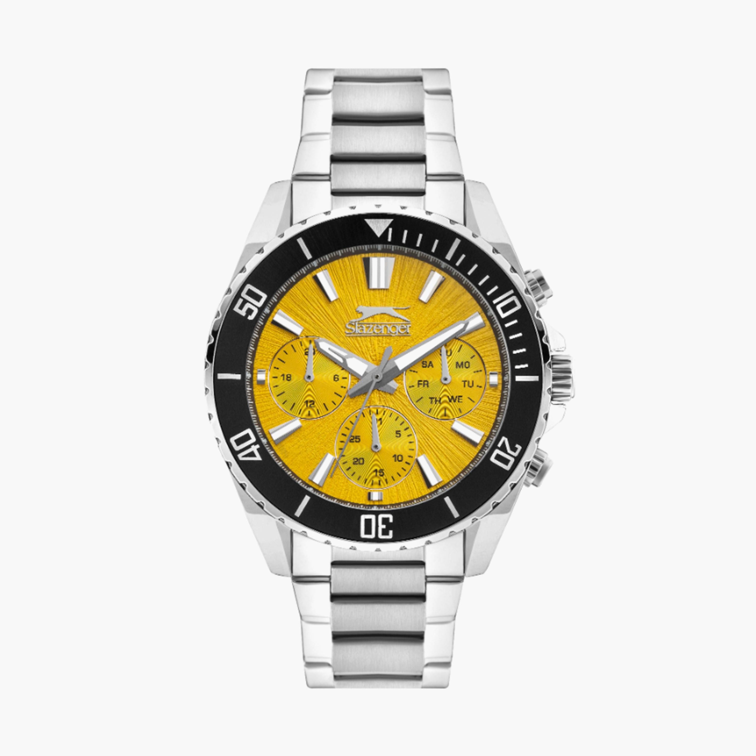 Slazenger Men's 44MM Silver Chronograph Metal Strap Watch | SL.9.2273.2.04-men-watchesandjewellery-watches-image-1