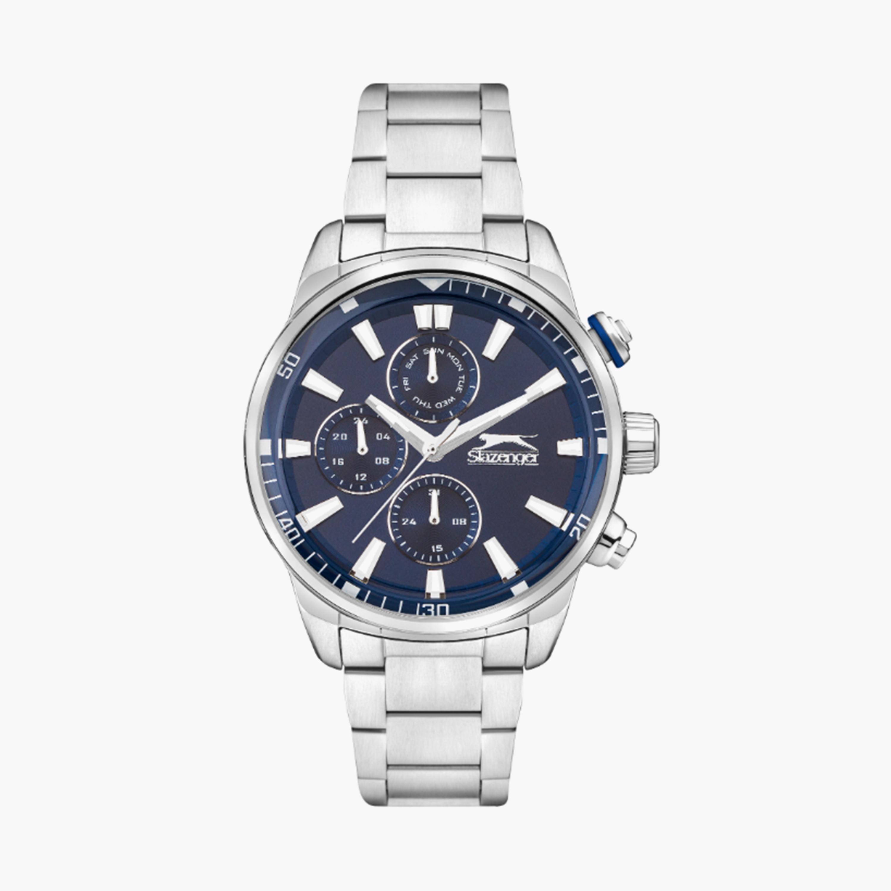 Slazenger Men's 45MM Silver Chronograph Metal Strap Watch | SL.9.2272.2.02-men-watchesandjewellery-watches-image-1
