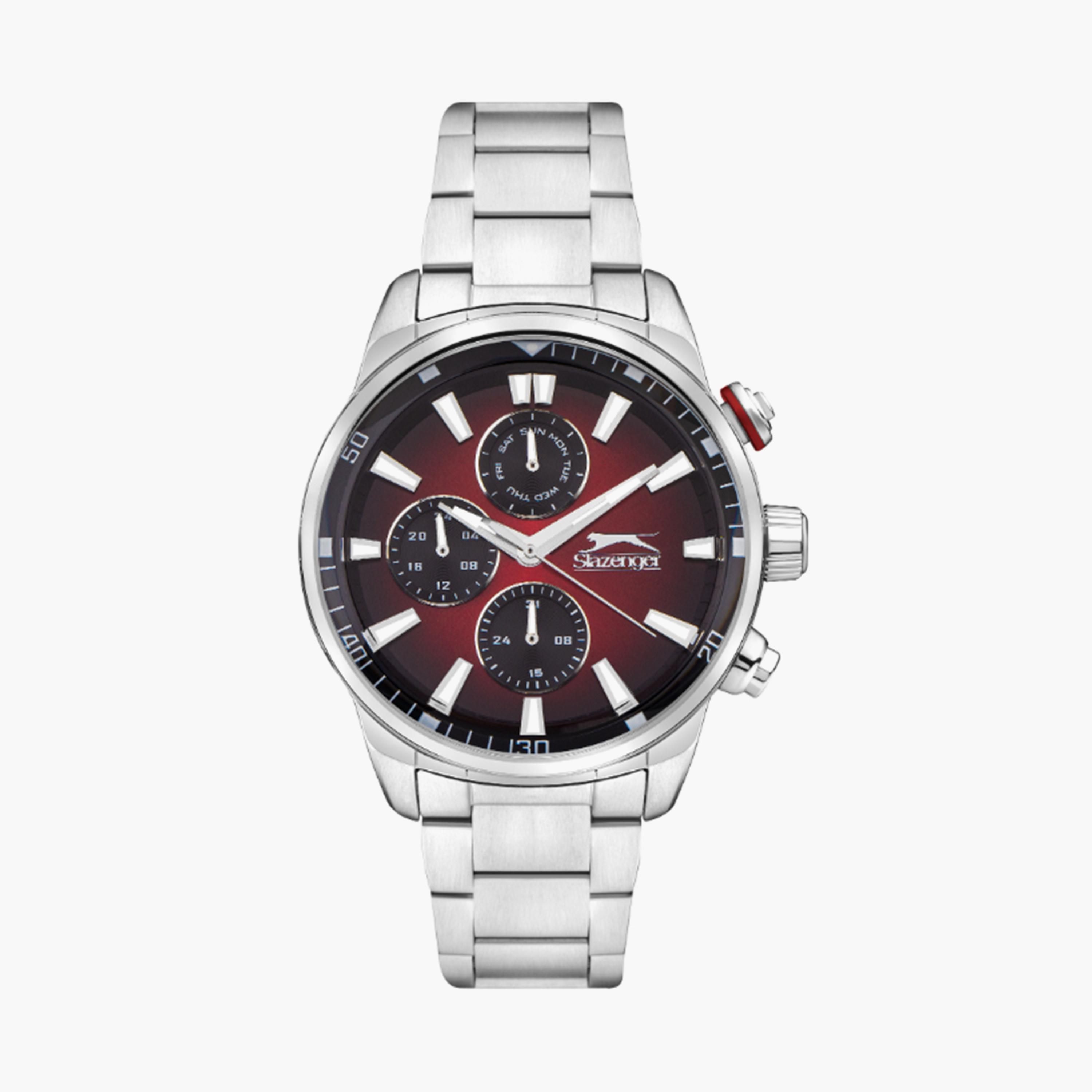 Slazenger Men's 45MM Silver Chronograph Metal Strap Watch | SL.9.2272.2.06-men-watchesandjewellery-watches-image-1