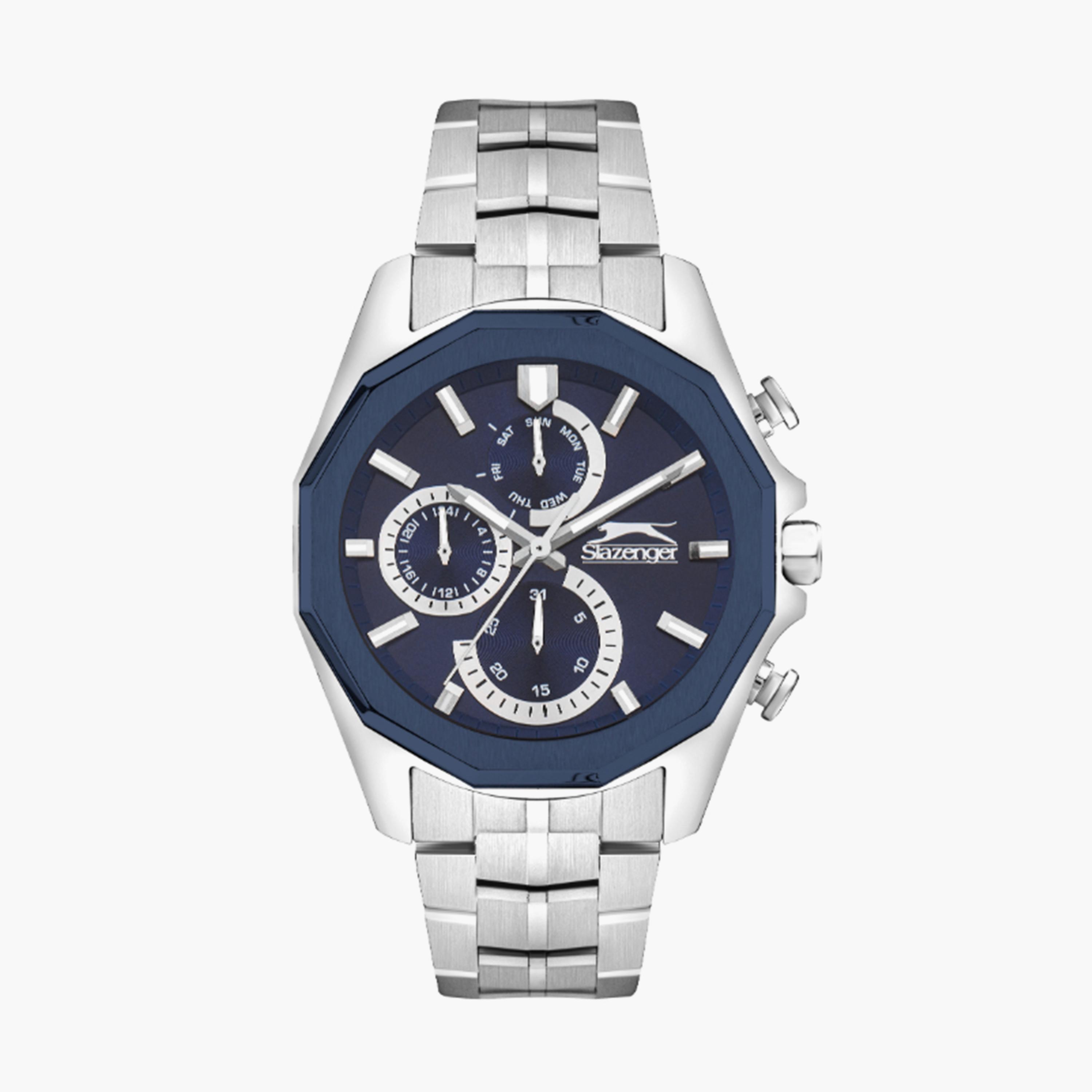 سلازنغر- ساعة  كرونوغراف للرجال سوار معدني  48مم لون فضي | SL.9.2312.2.04-men-watchesandjewellery-watches-image-1
