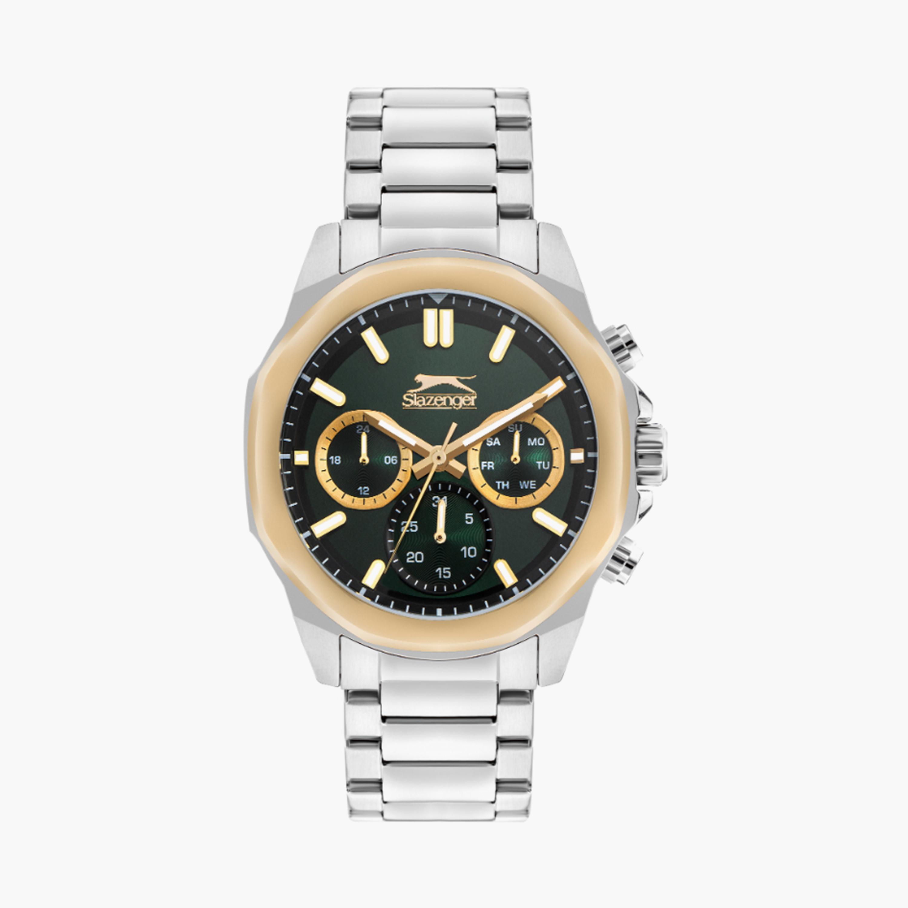 Slazenger Men's 45MM Silver Chronograph Metal Strap Watch | SL.9.2289.2.02-men-watchesandjewellery-watches-image-1