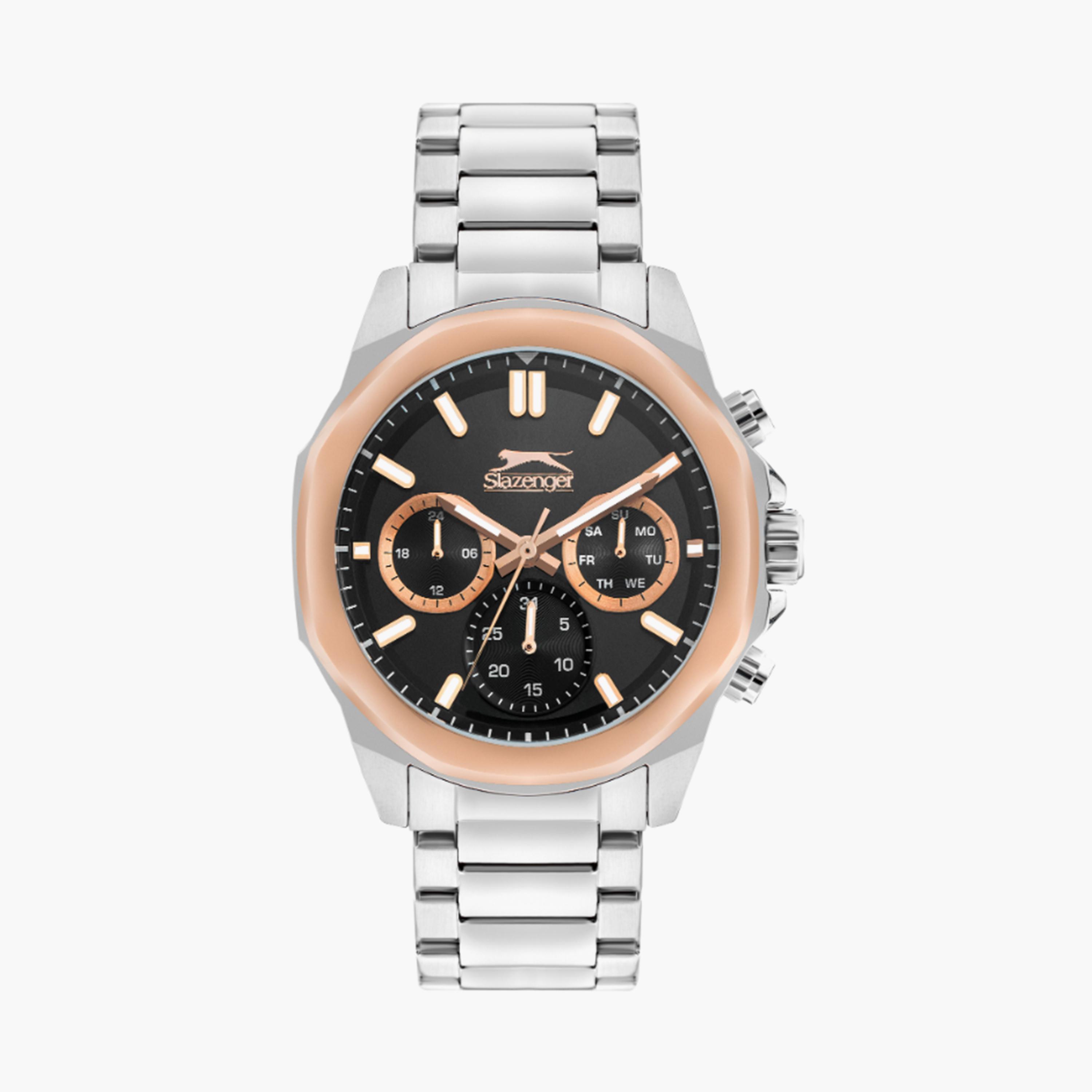 سلازنغر- ساعة  كرونوغراف للرجال سوار معدني  45مم لون فضي | SL.9.2289.2.03-men-watchesandjewellery-watches-image-1