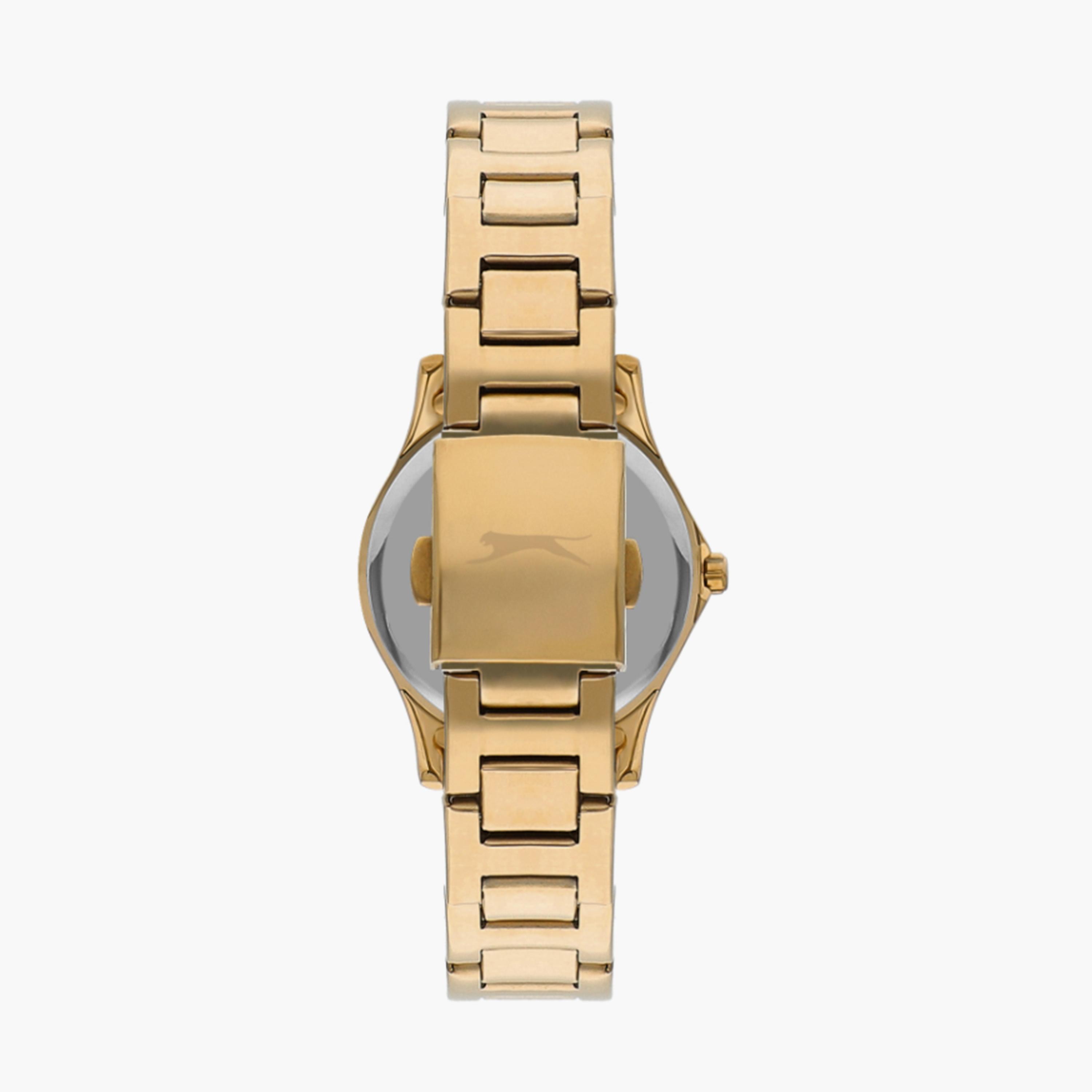 سلازنغر- ساعة  تناظرية للنساء سوار معدني  32مم لون ذهبي | SL.9.2235.3.06-women-watchesandjewellery-watches-image-3