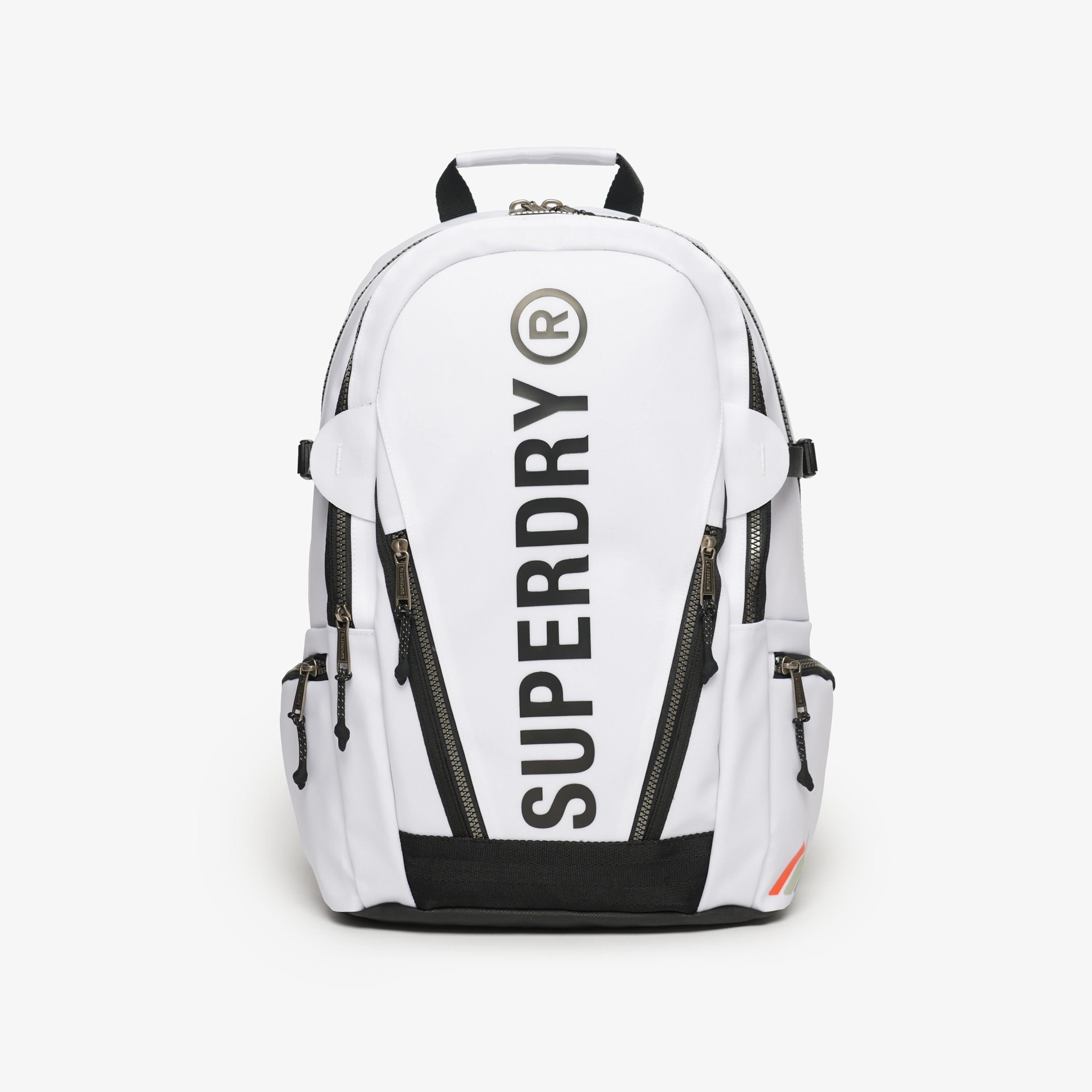 Superdry Logo Tarp Rucksack with Zip Closure and Adjustable Shoulder Strap-men-bags-image-1