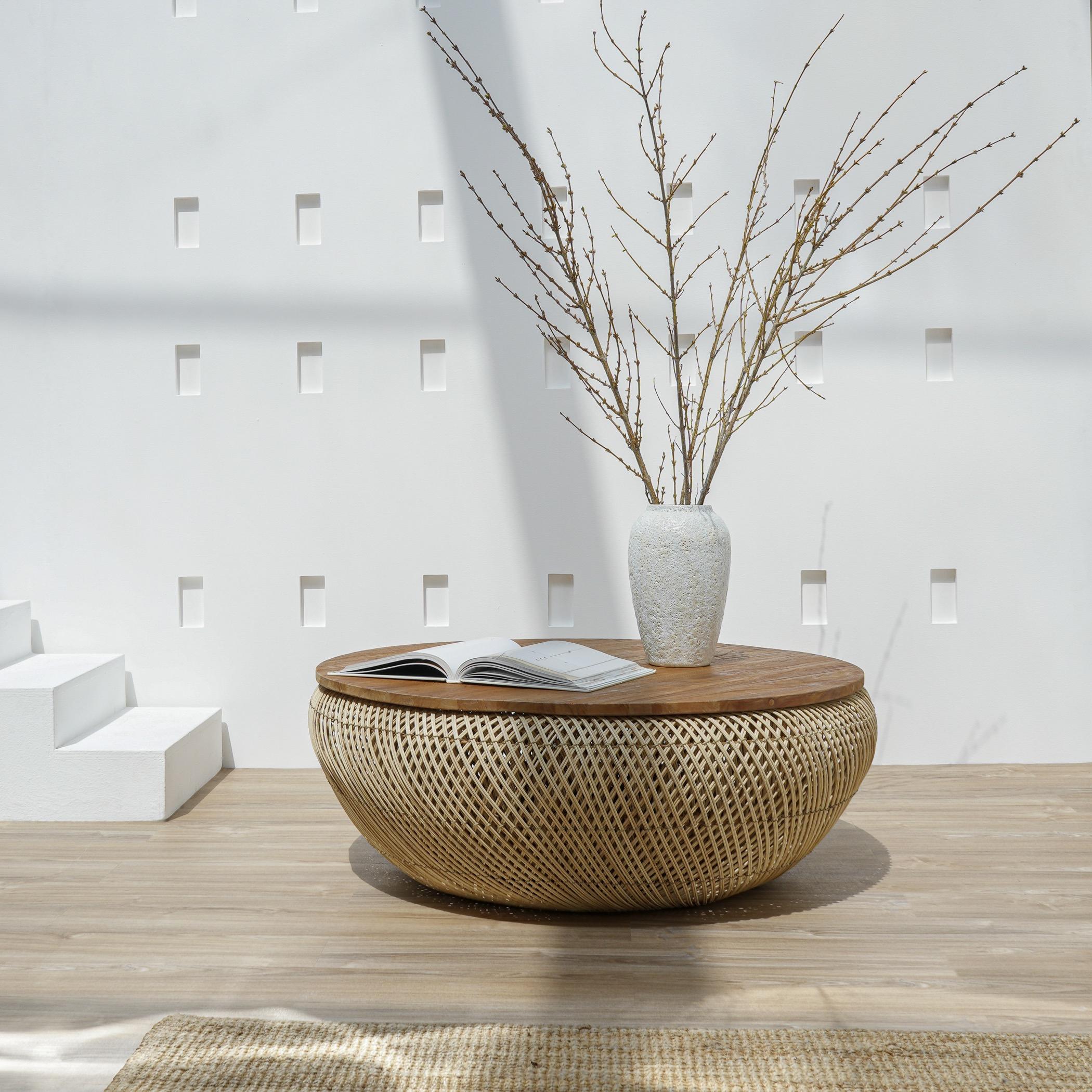Inaya Wodden Top Coffee Table