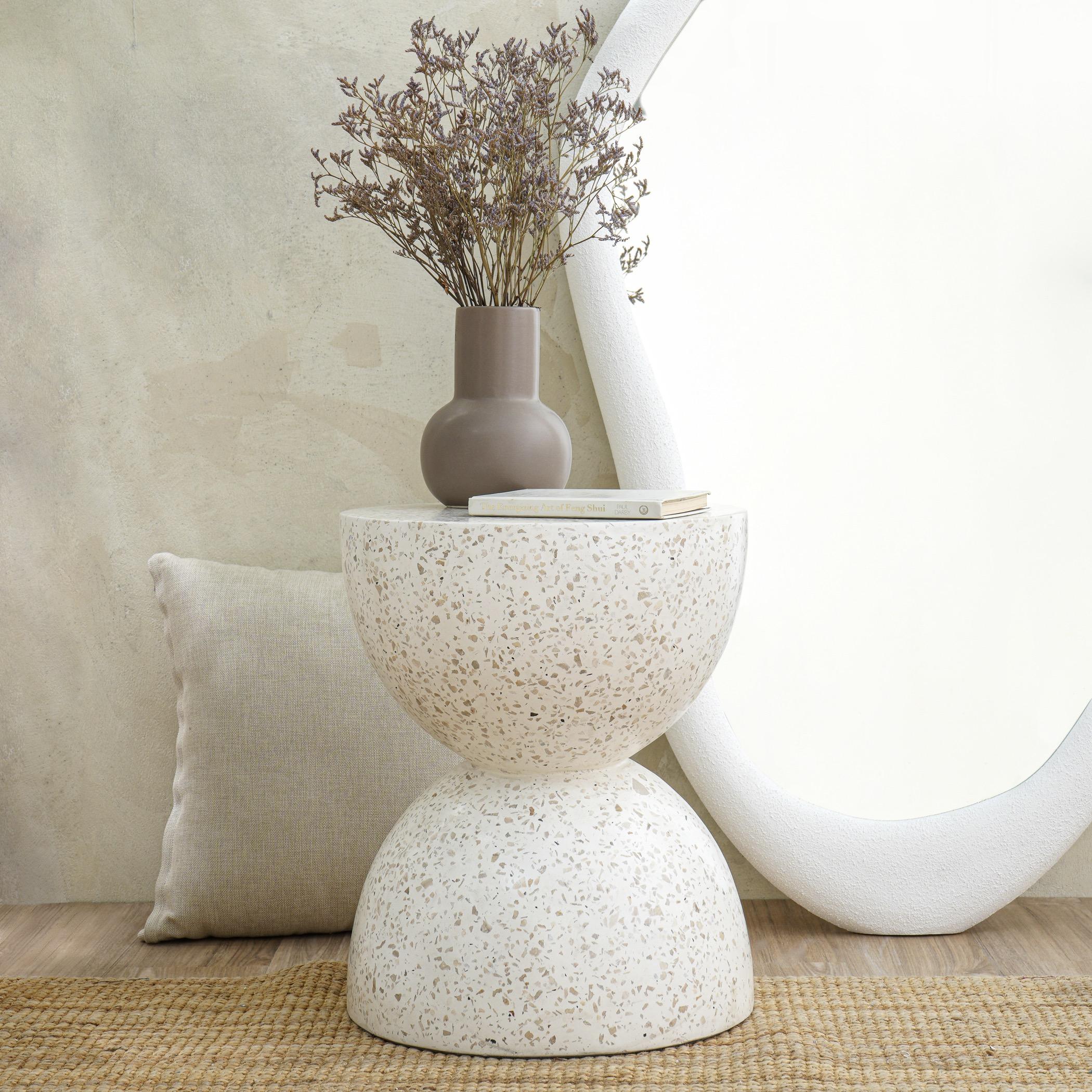Micah Terrazzo Top Side Table