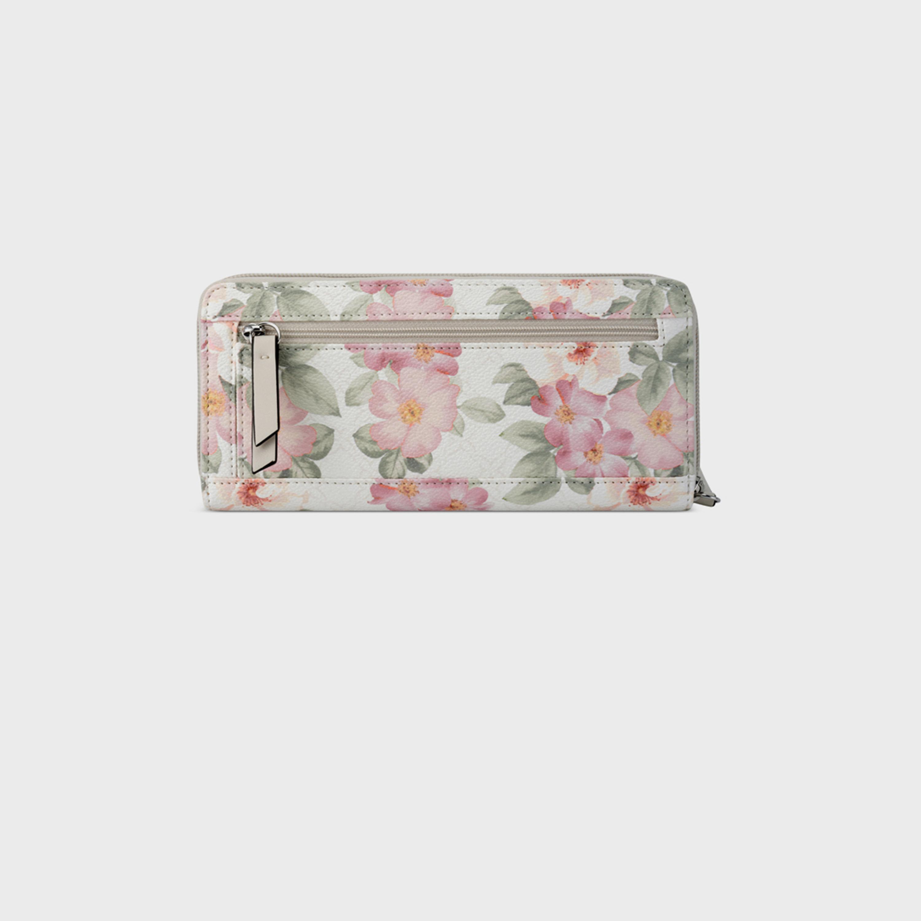 ناين ويست- محفظة منقوشة بسحاب للإغلاق-women-bagsandwallets-wallets-image-2