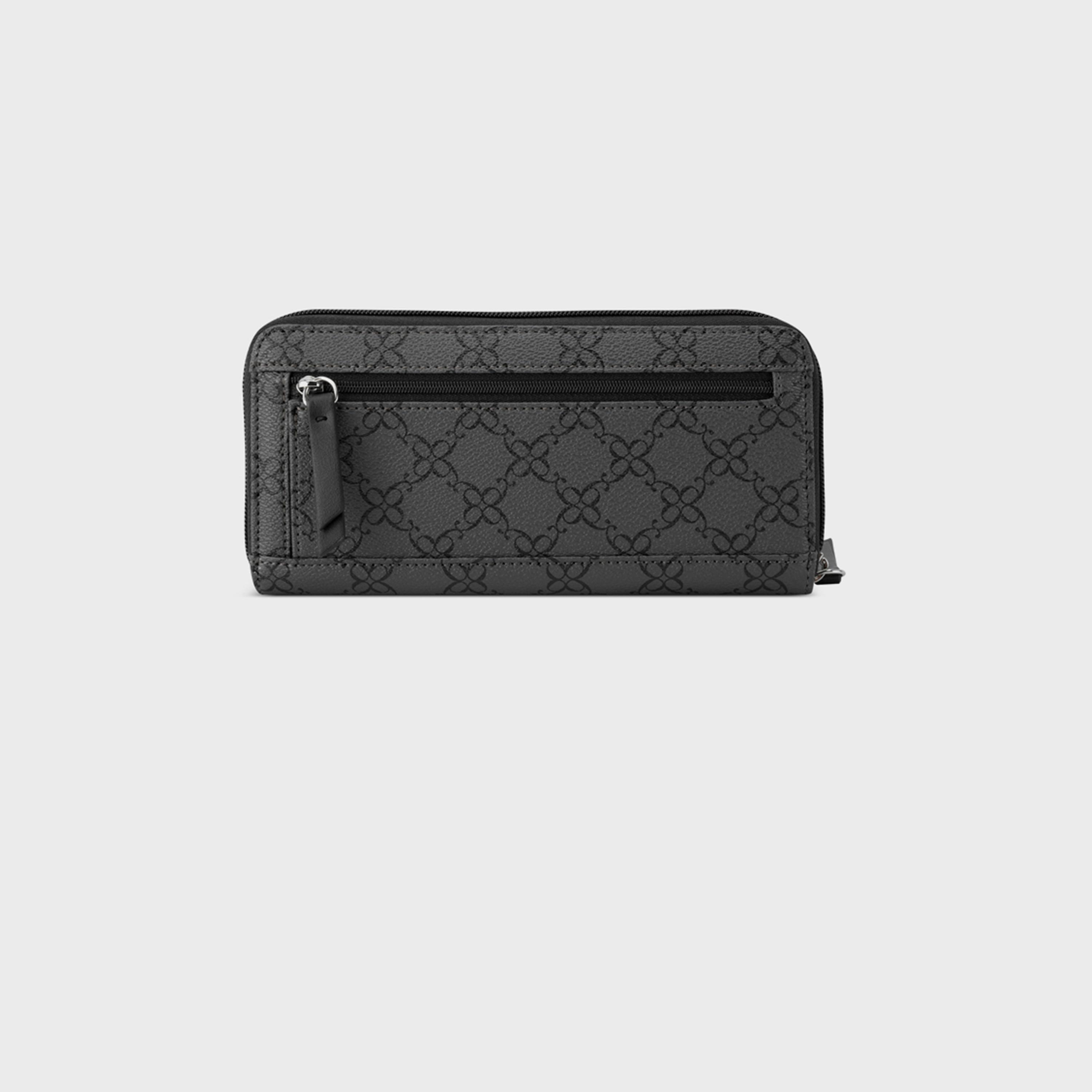 ناين ويست- محفظة مونوغرام مع سحاب للإغلاق-women-bagsandwallets-wallets-image-2