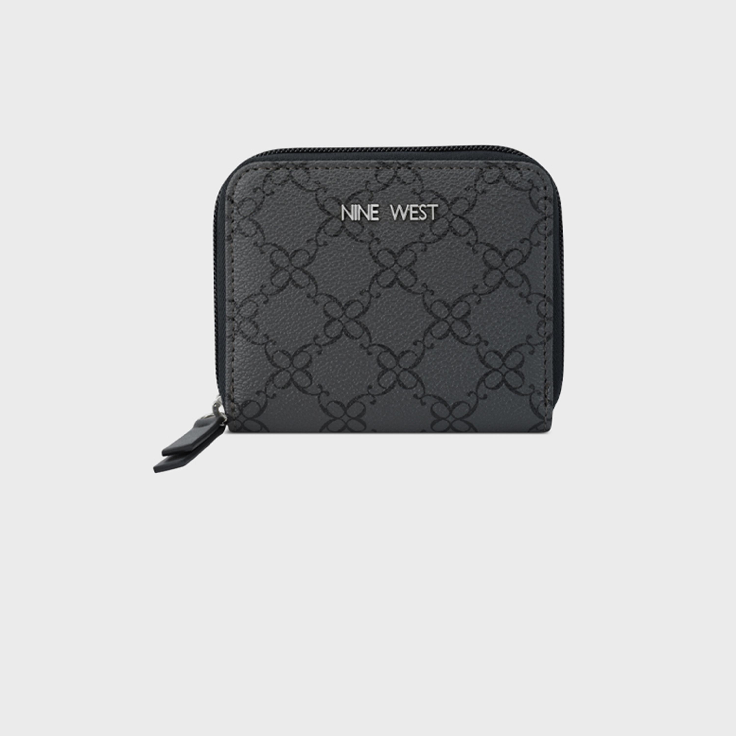 ناين ويست- محفظة مونوغرام مع سحاب للإغلاق-women-bagsandwallets-wallets-image-1