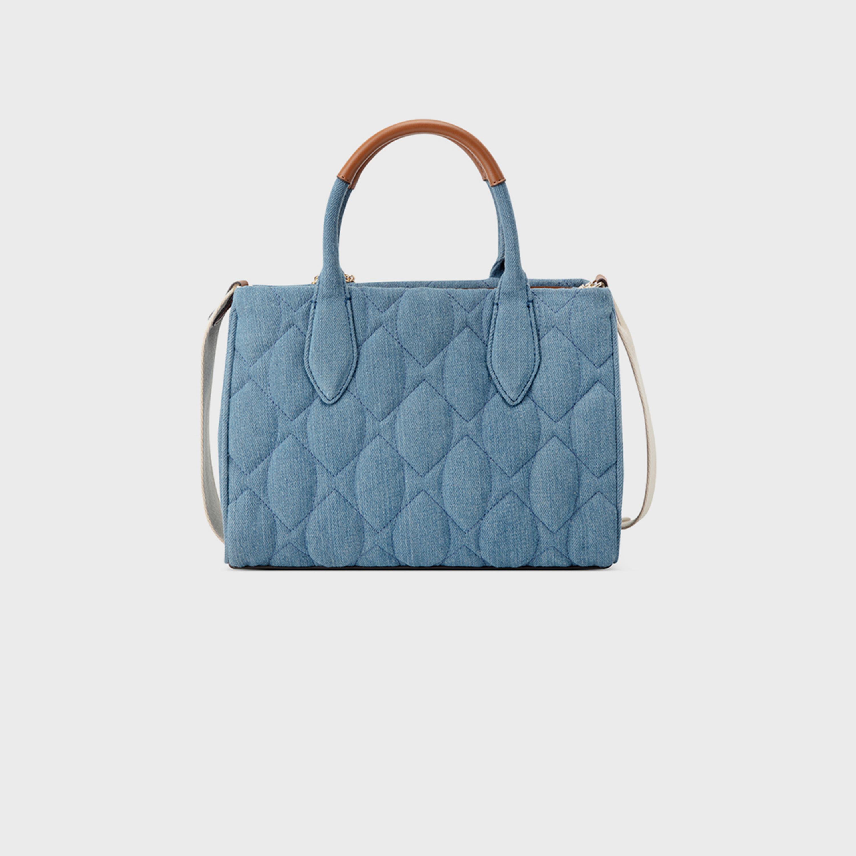 ناين ويست- شنطة يد مبطنة بمقبض مزدوج مع سحاب للإغلاق وحزام قابل للفصل-women-bagsandwallets-handbags-image-2
