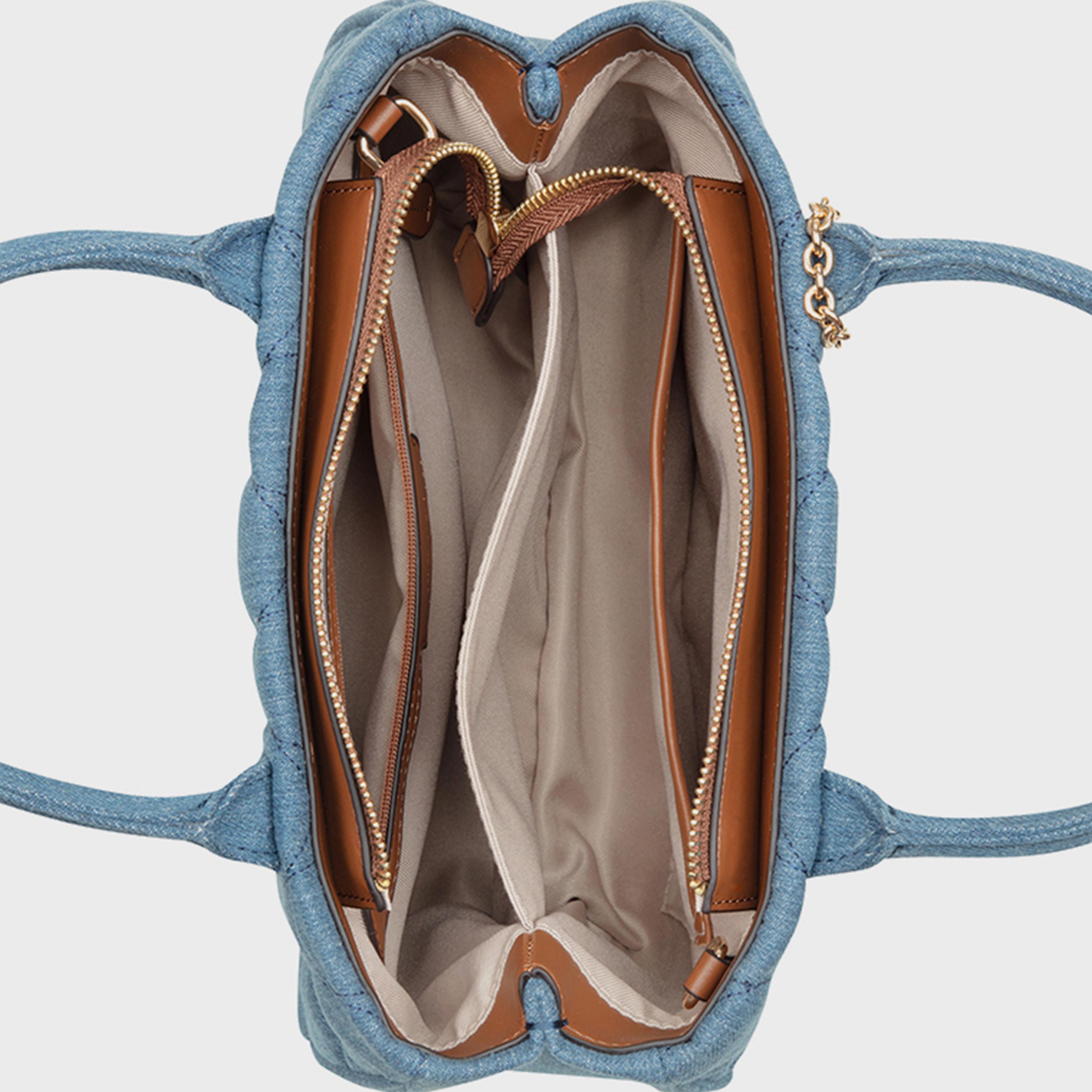 ناين ويست- شنطة يد مبطنة بمقبض مزدوج مع سحاب للإغلاق وحزام قابل للفصل-women-bagsandwallets-handbags-image-4