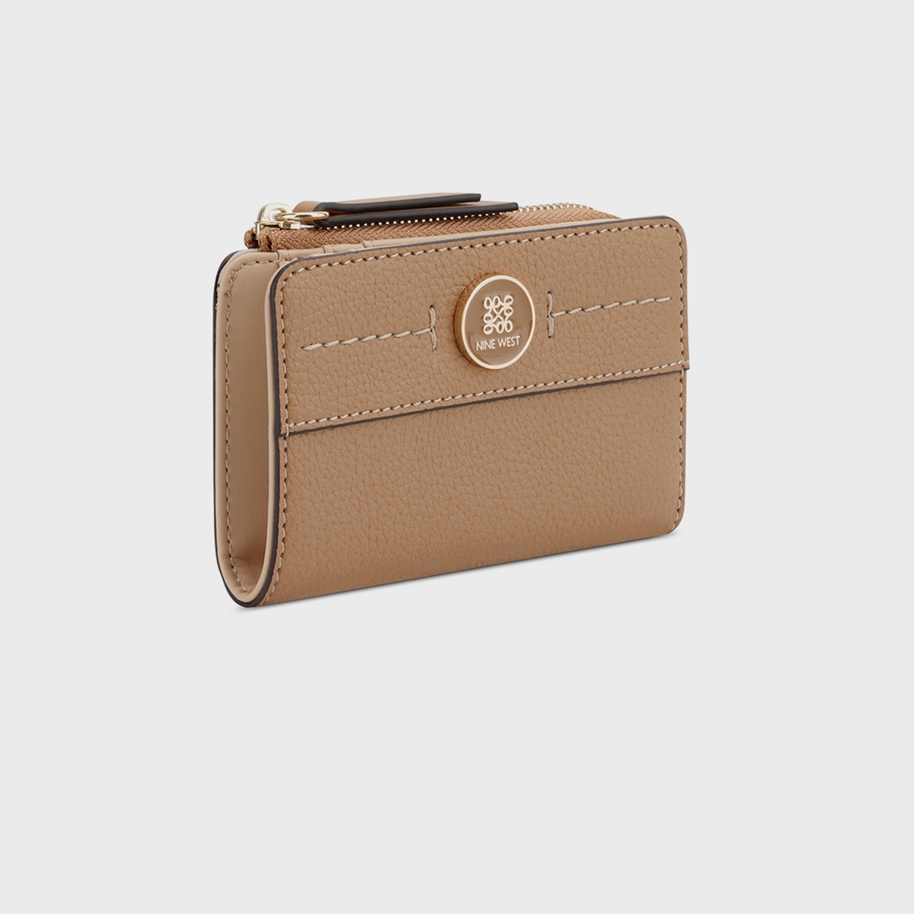 ناين ويست- محفظة منقوشة بسحاب للإغلاق-women-bagsandwallets-wallets-image-3