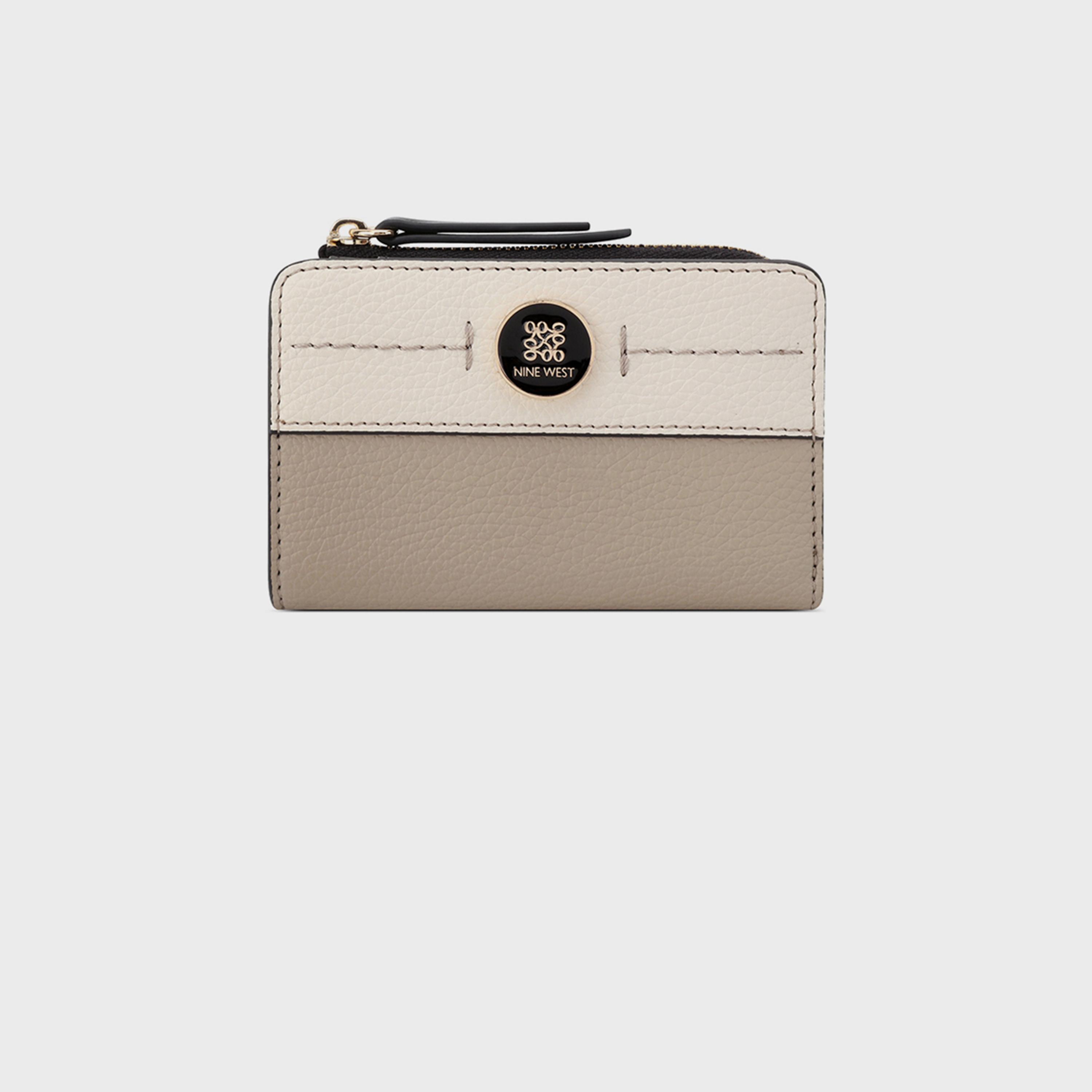 ناين ويست- محفظة منقوشة بسحاب للإغلاق-women-bagsandwallets-wallets-image-5