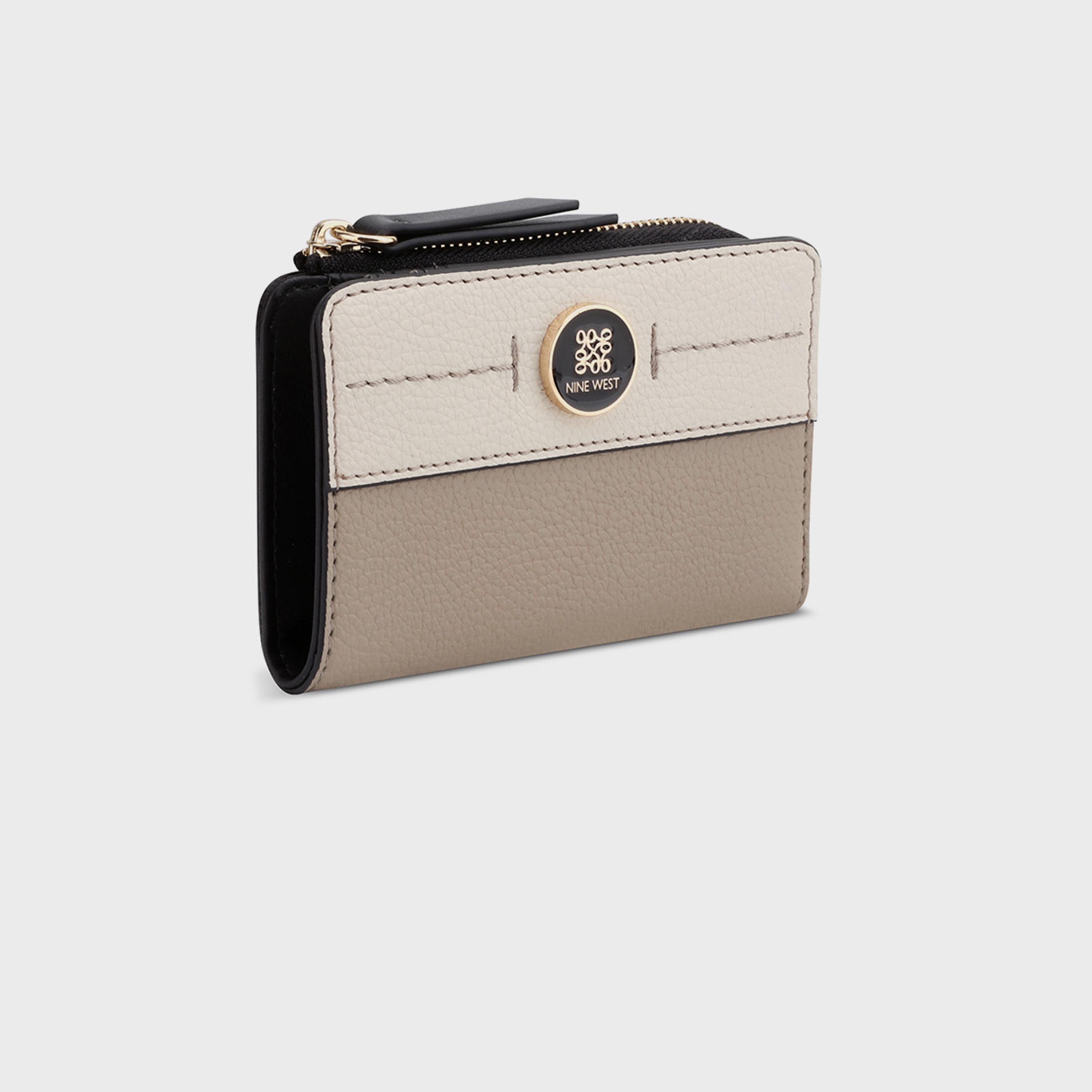ناين ويست- محفظة منقوشة بسحاب للإغلاق-women-bagsandwallets-wallets-image-7