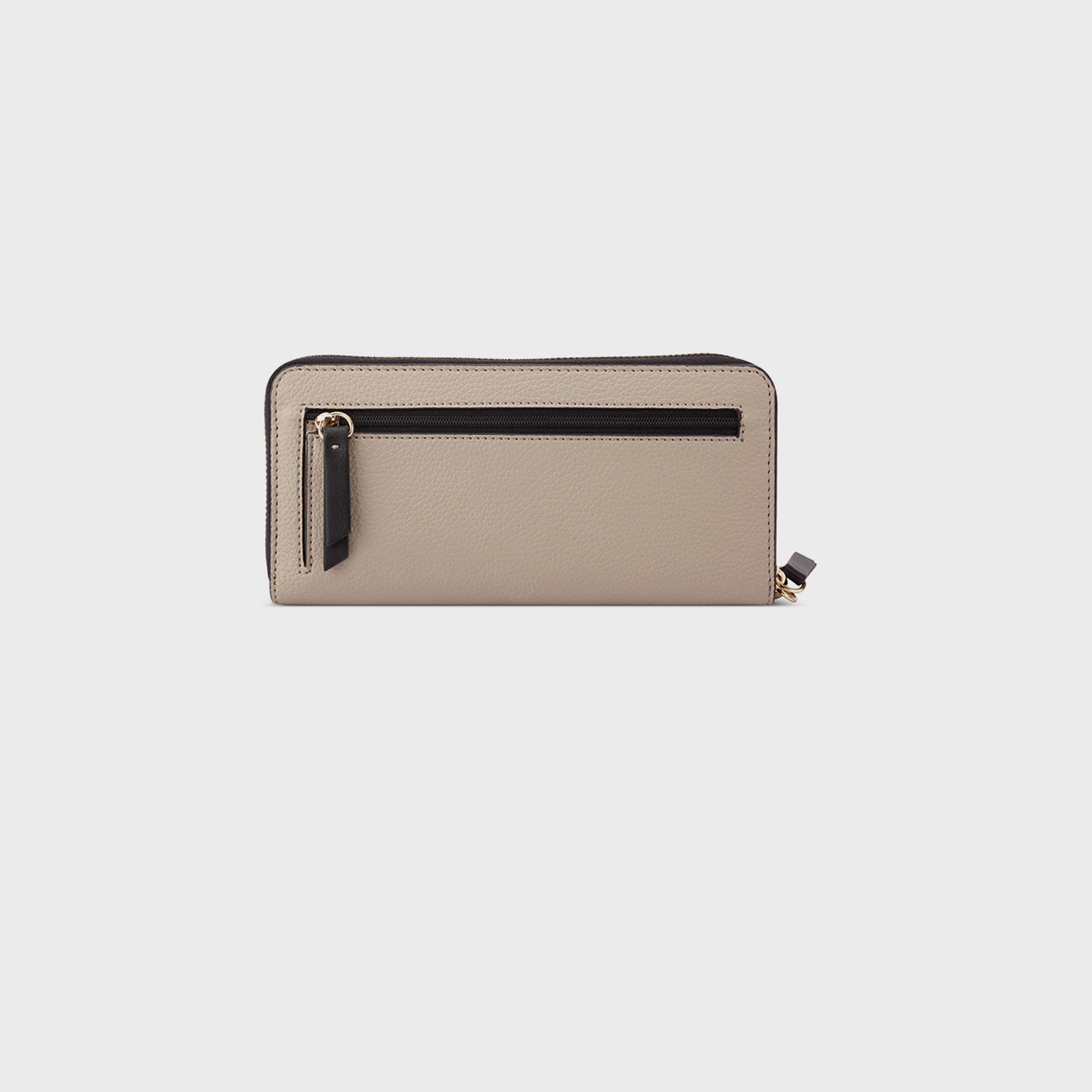 ناين ويست- محفظة منقوشة بسحاب للإغلاق-women-bagsandwallets-wallets-image-3
