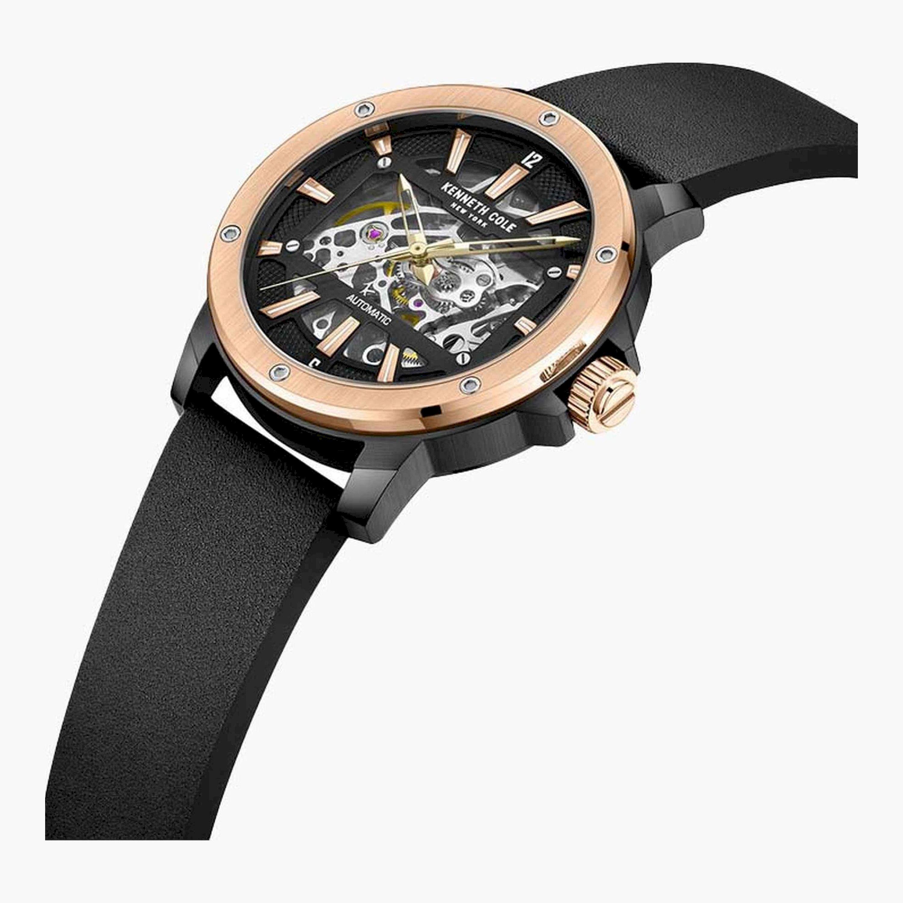 كينيث كول- ساعة  أتوماتيكية للرجال  سوار جلدي   44 مم  لون أسود   | KCWGE2237901-men-watchesandjewellery-watches-image-2